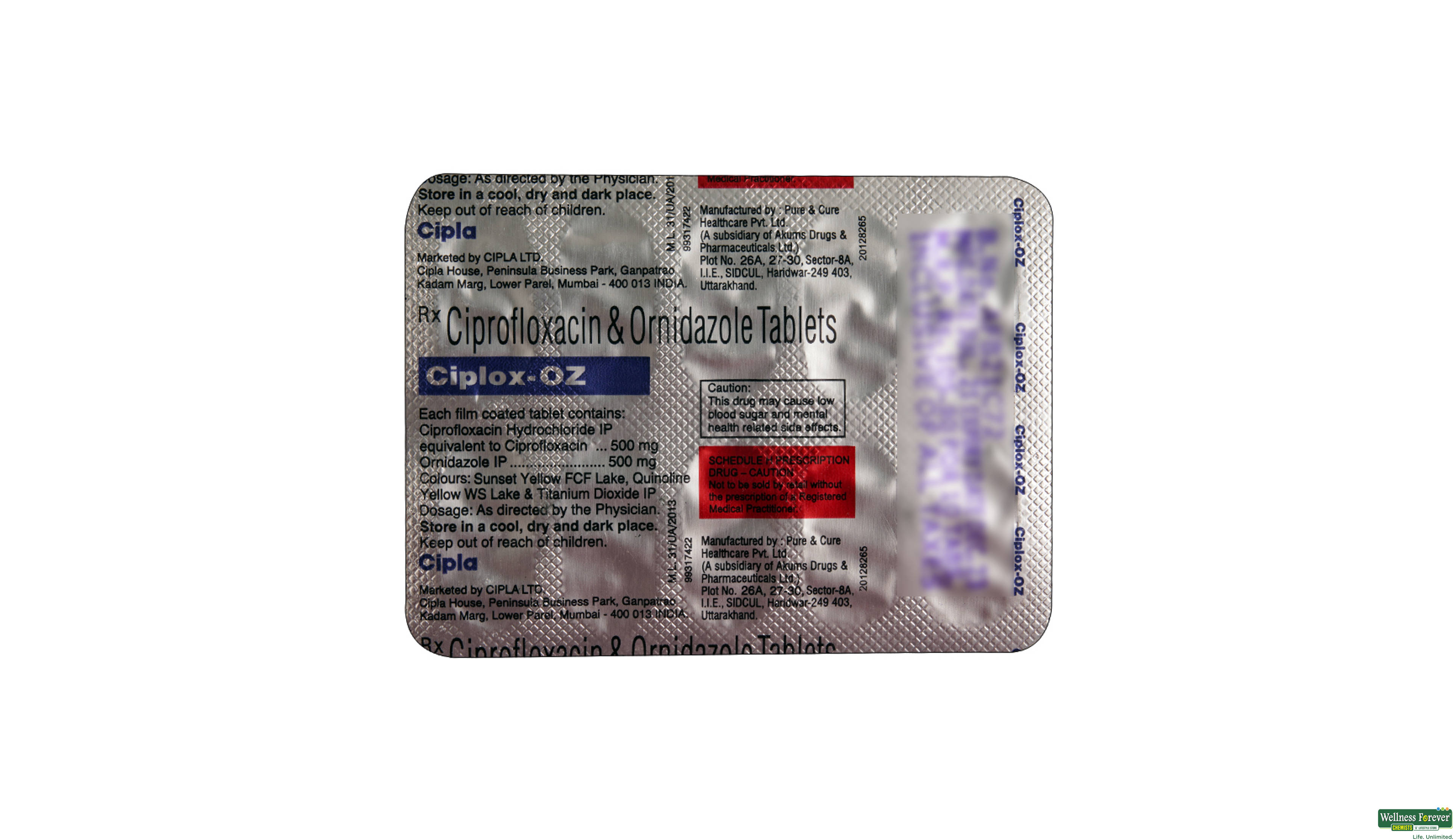 CIPLOX-OZ 10TAB- 2, 10TAB, null