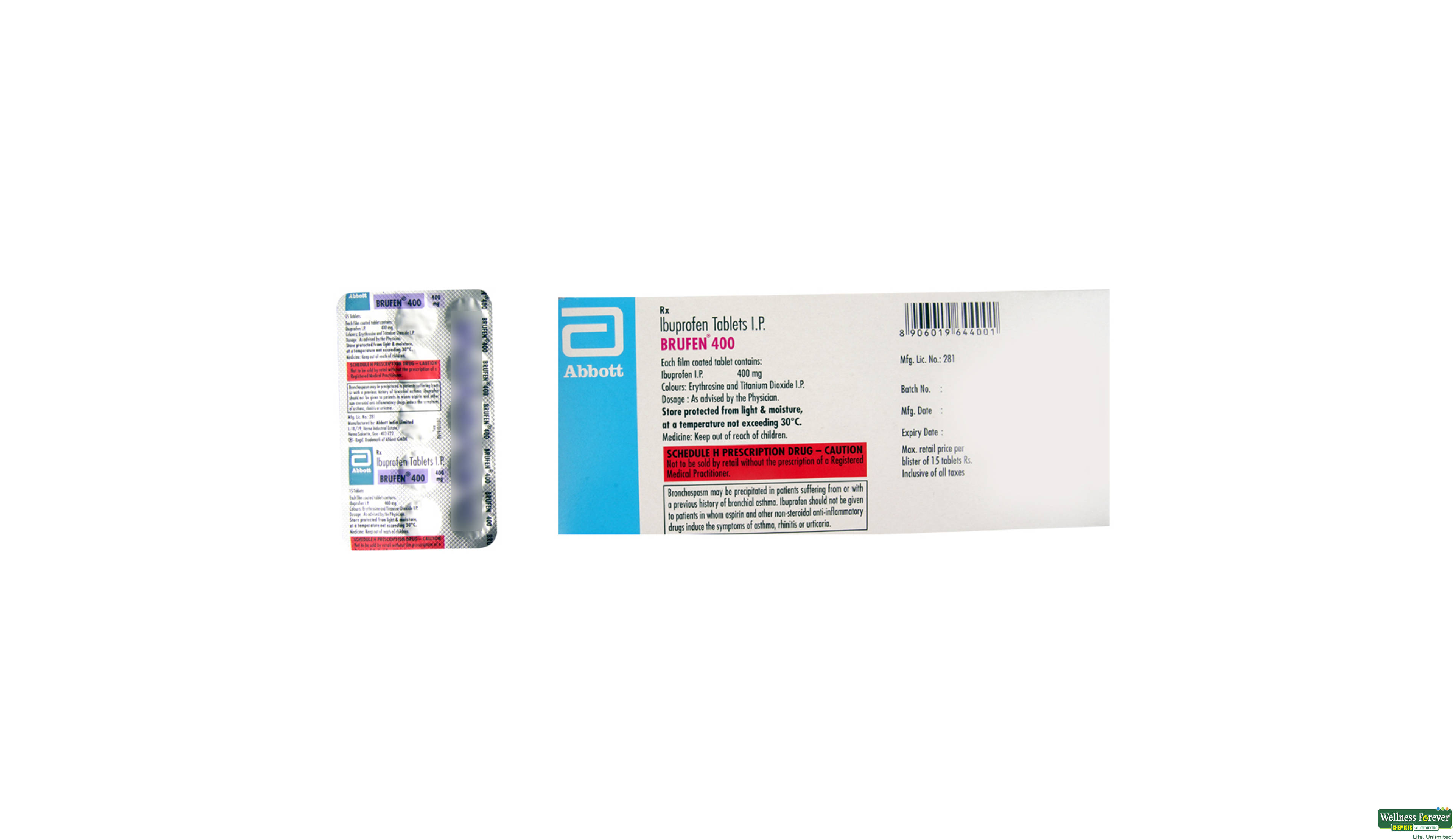 BRUFEN 400MG 15TAB ##- 2, 15TAB, 