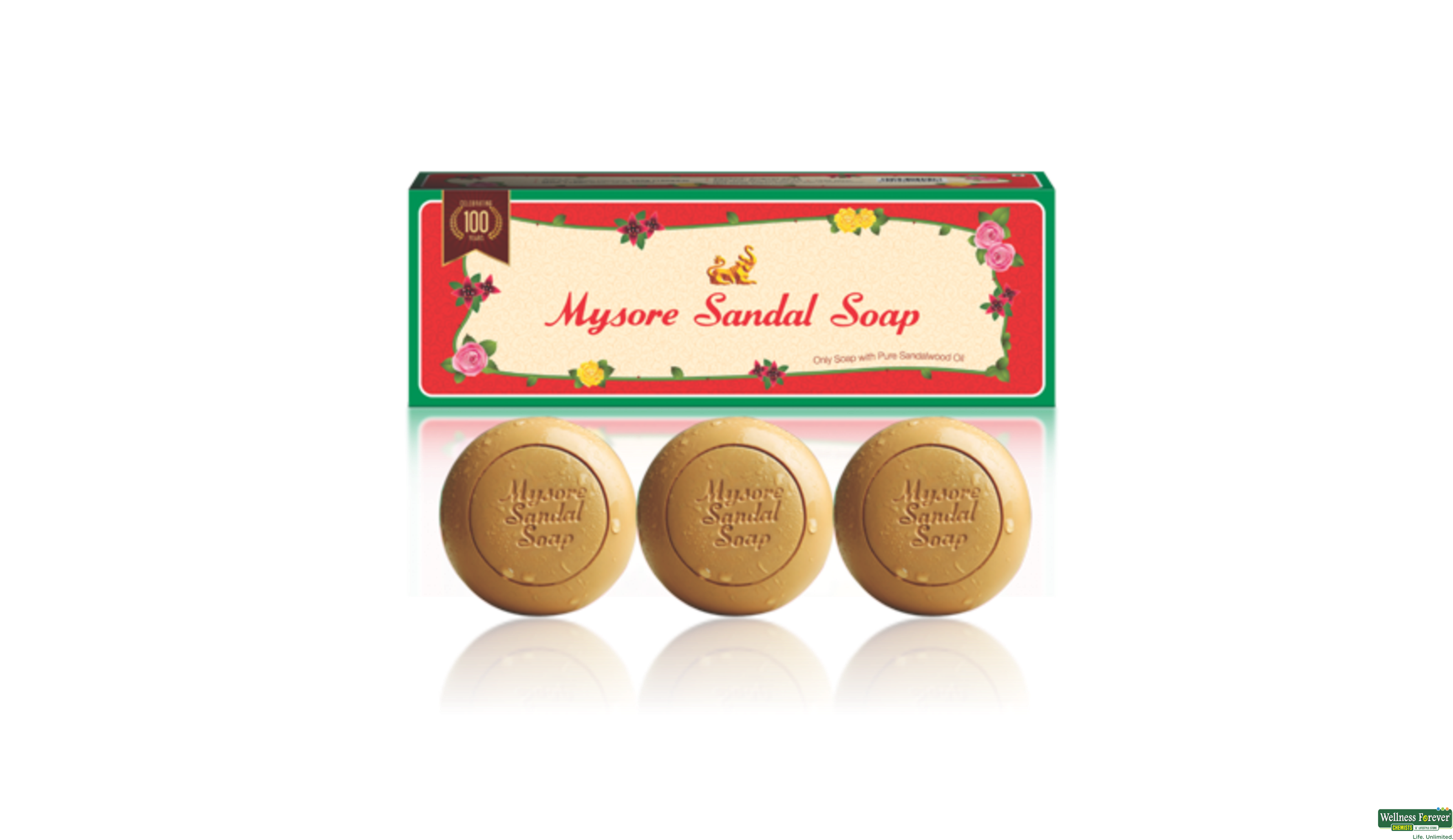 MYSORE SANDAL SOAP 3X150GM- 1, 1PC, 