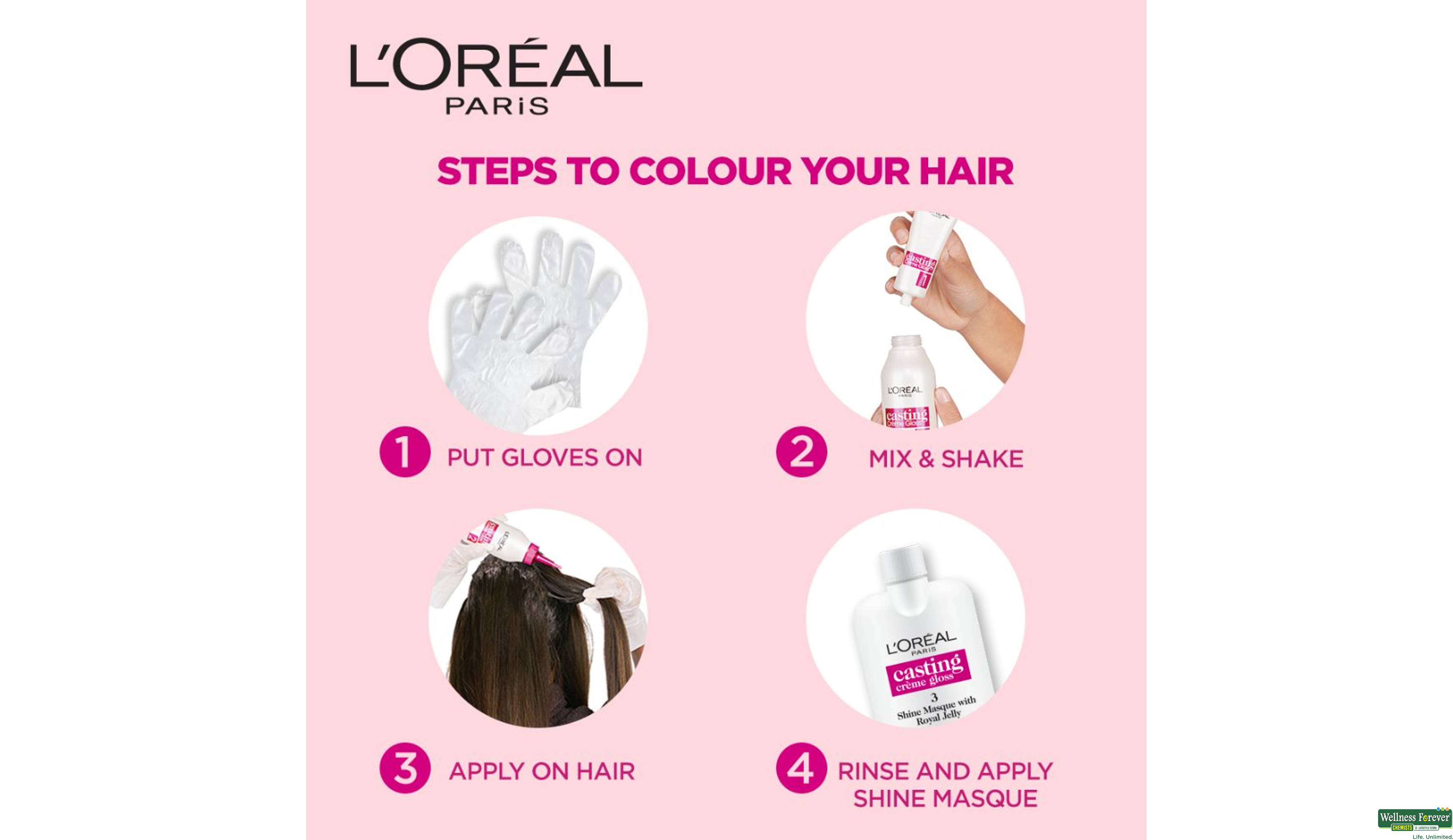 LOREAL HR/CLR CAST BLACK CHERRY 360 1PC- 5, 1PC, 