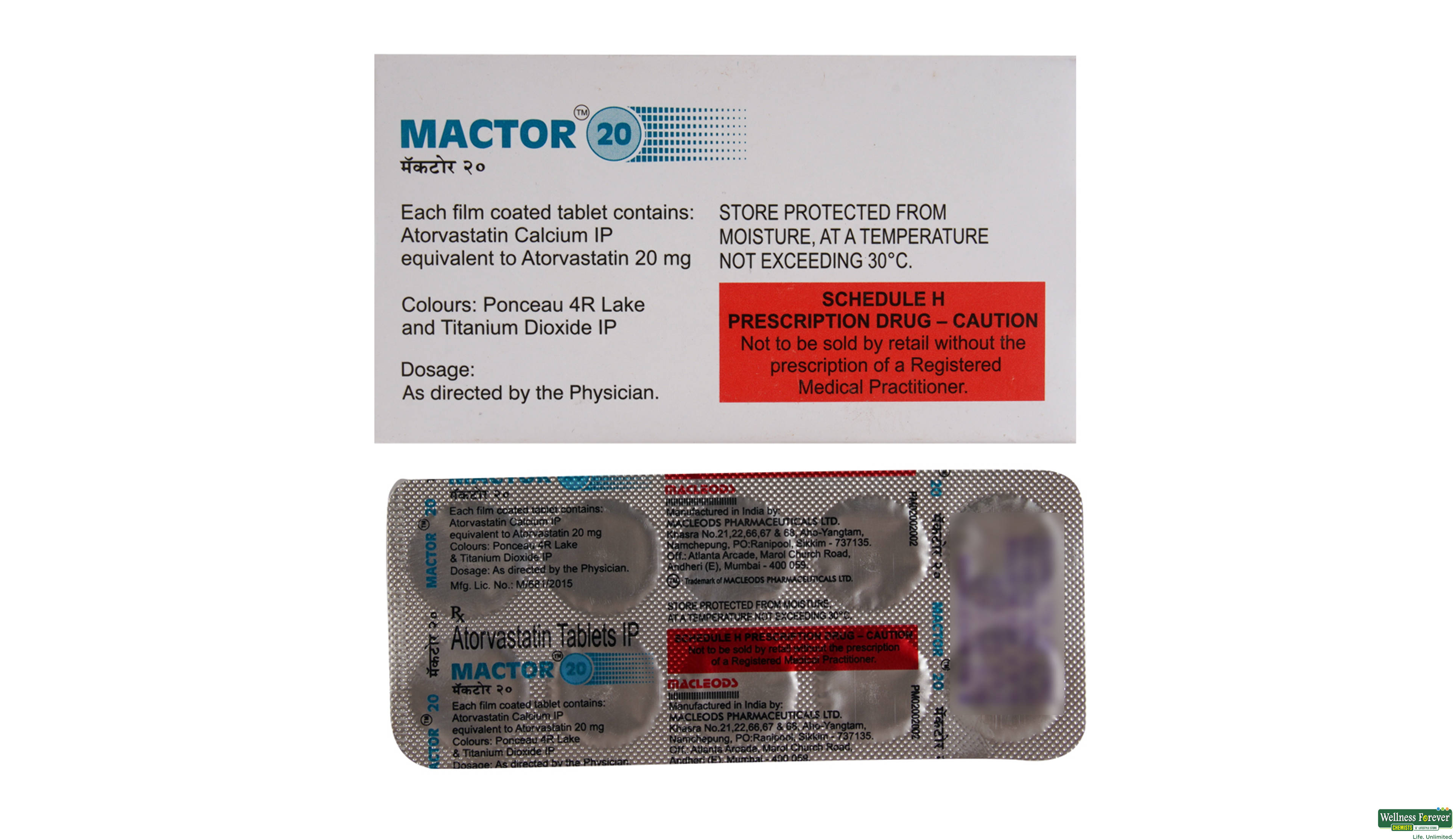 MACTOR 20MG 10TAB- 2, 10TAB, 