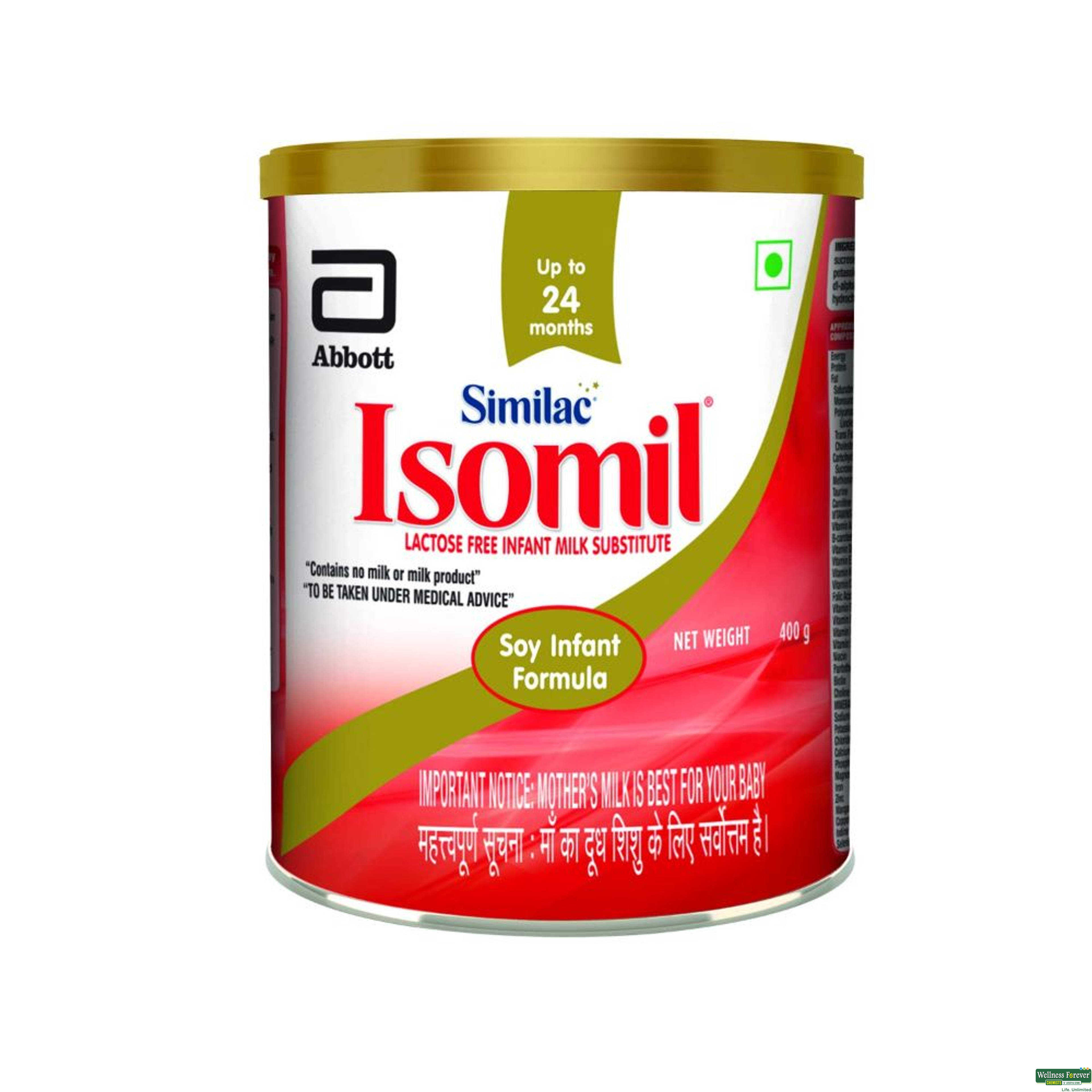 Abbott Similac Isomil Soy Infant Formula Powder Tin, 400 g-image