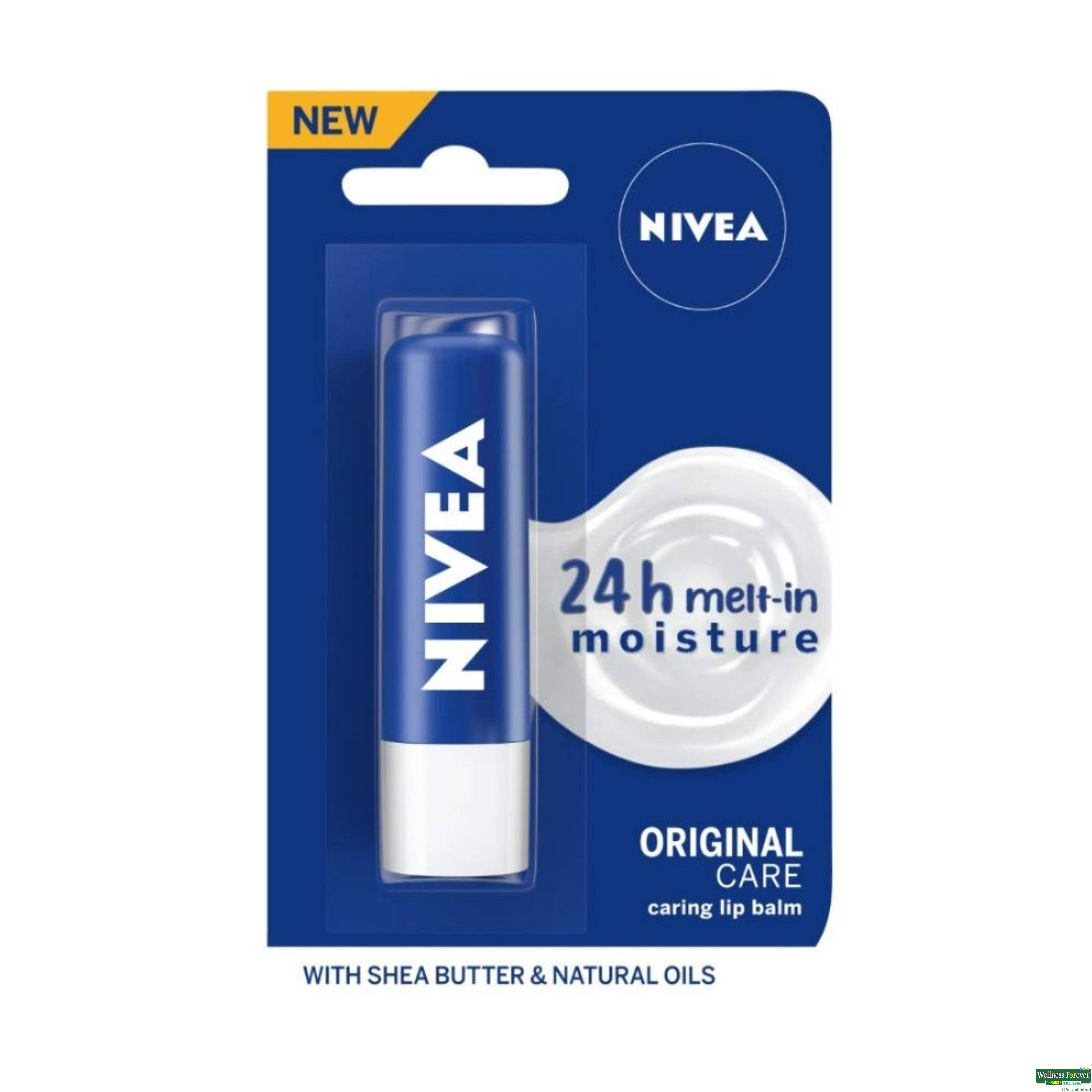 Nivea Lip Balm, Original Care, 4.8 g-image