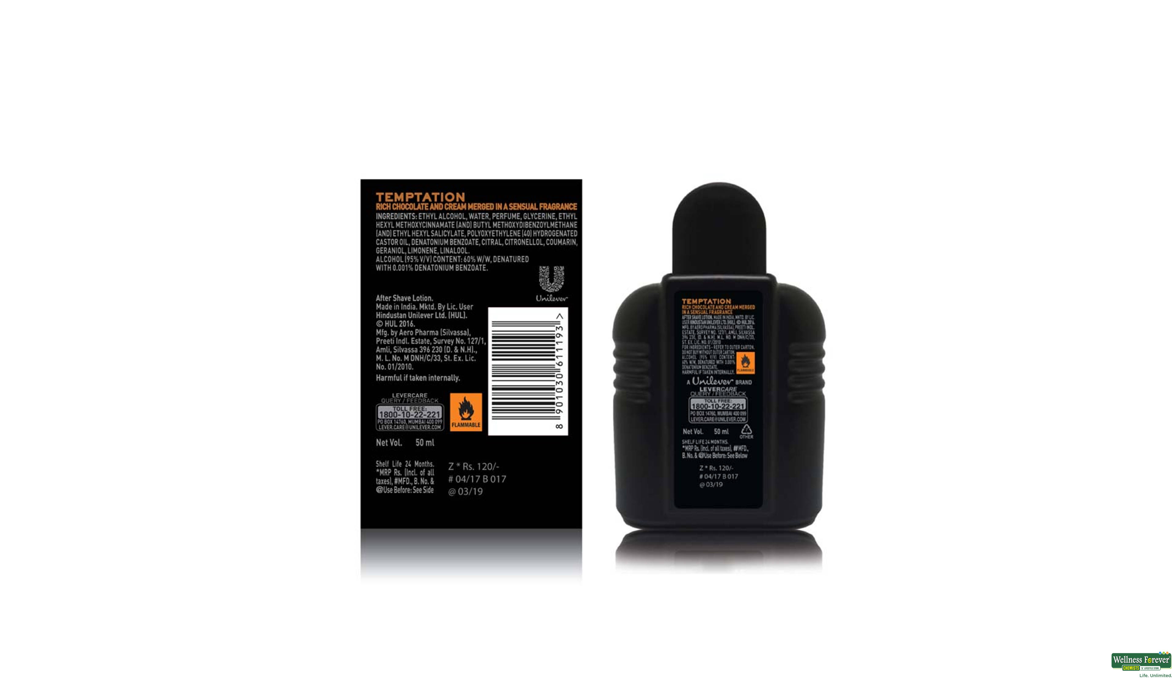 AXE A/SH LTN DARK TEMPTATION 50ML- 3, 50ML, 