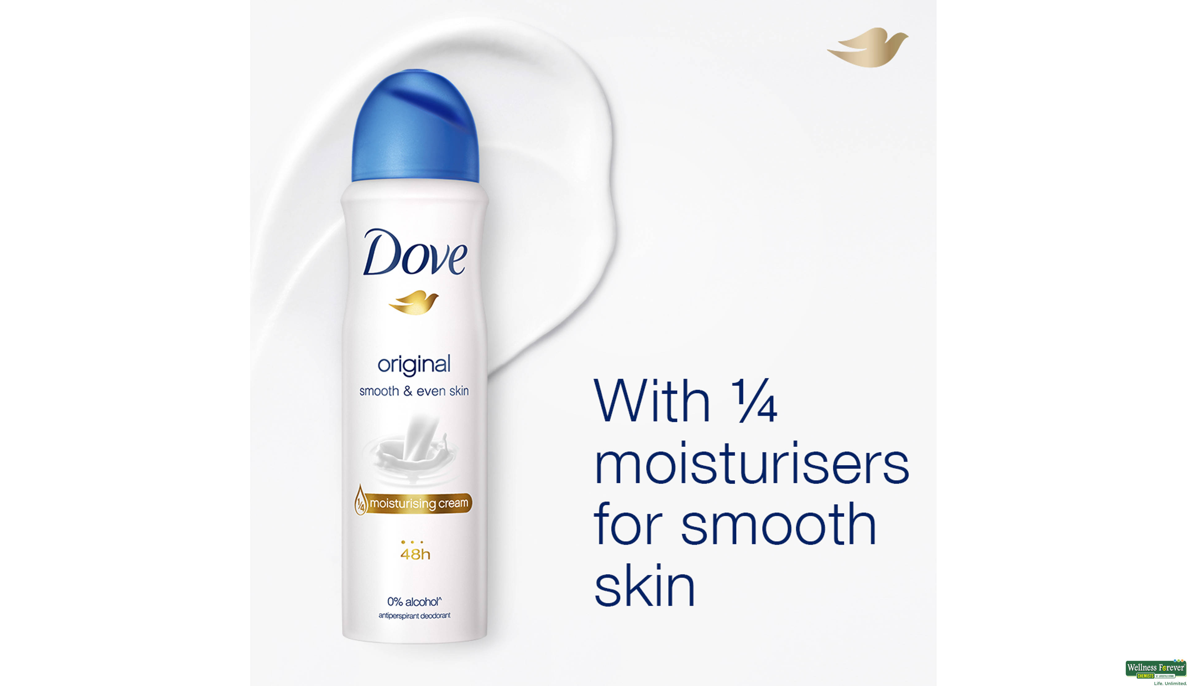 DOVE DEO WHITENING ORIGINAL 169ML- 4, 169ML, 