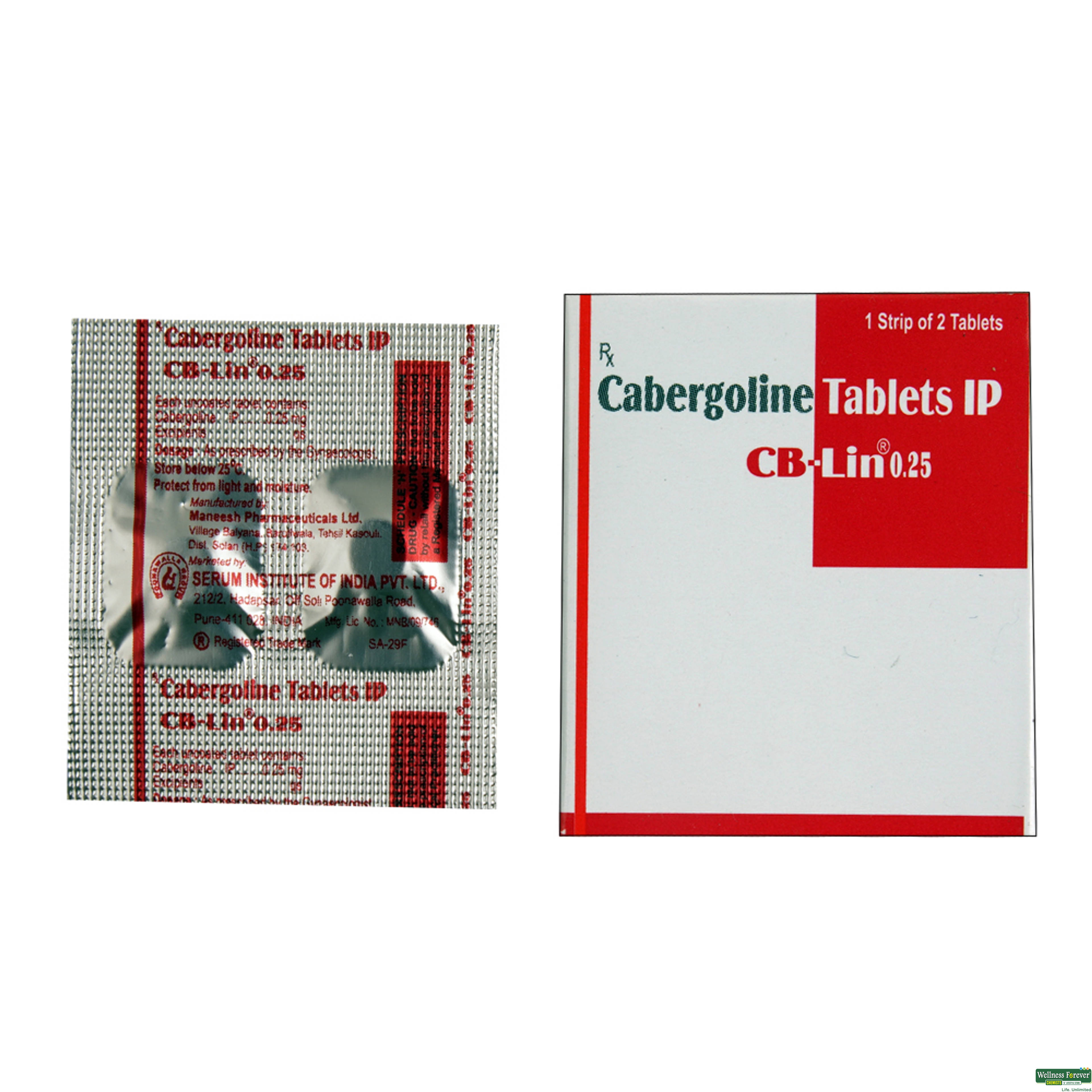 CB-LIN 0.25MG 2TAB-image