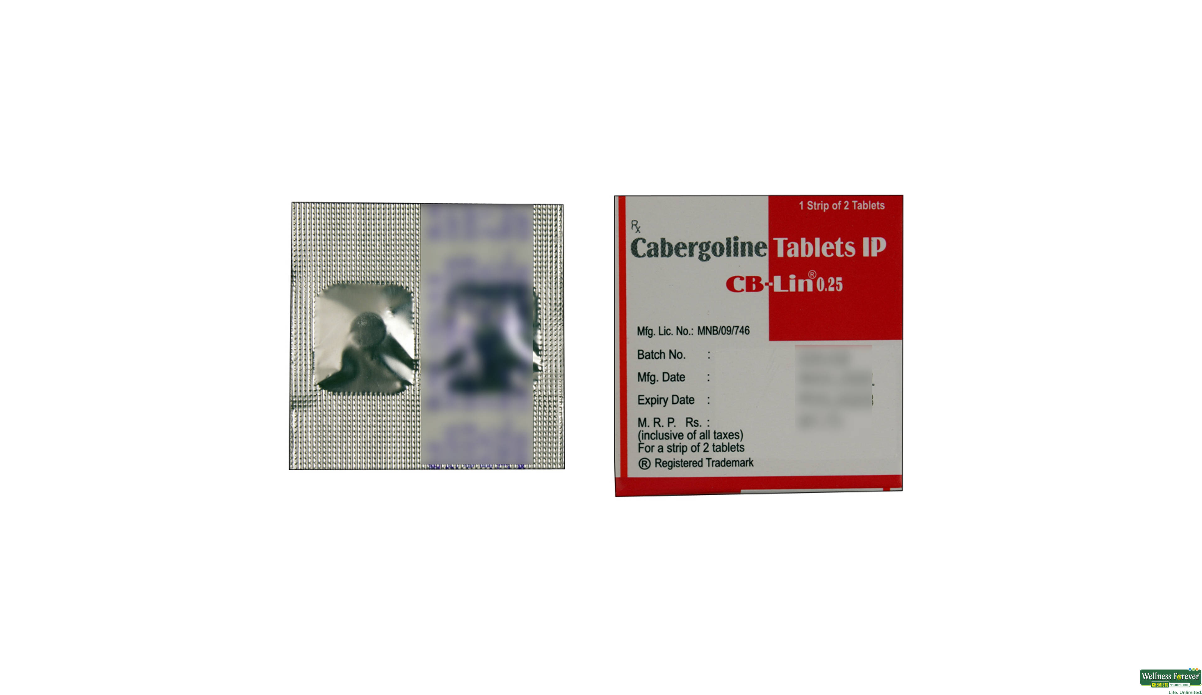 CB-LIN 0.25MG 2TAB- 2, 2TAB, 