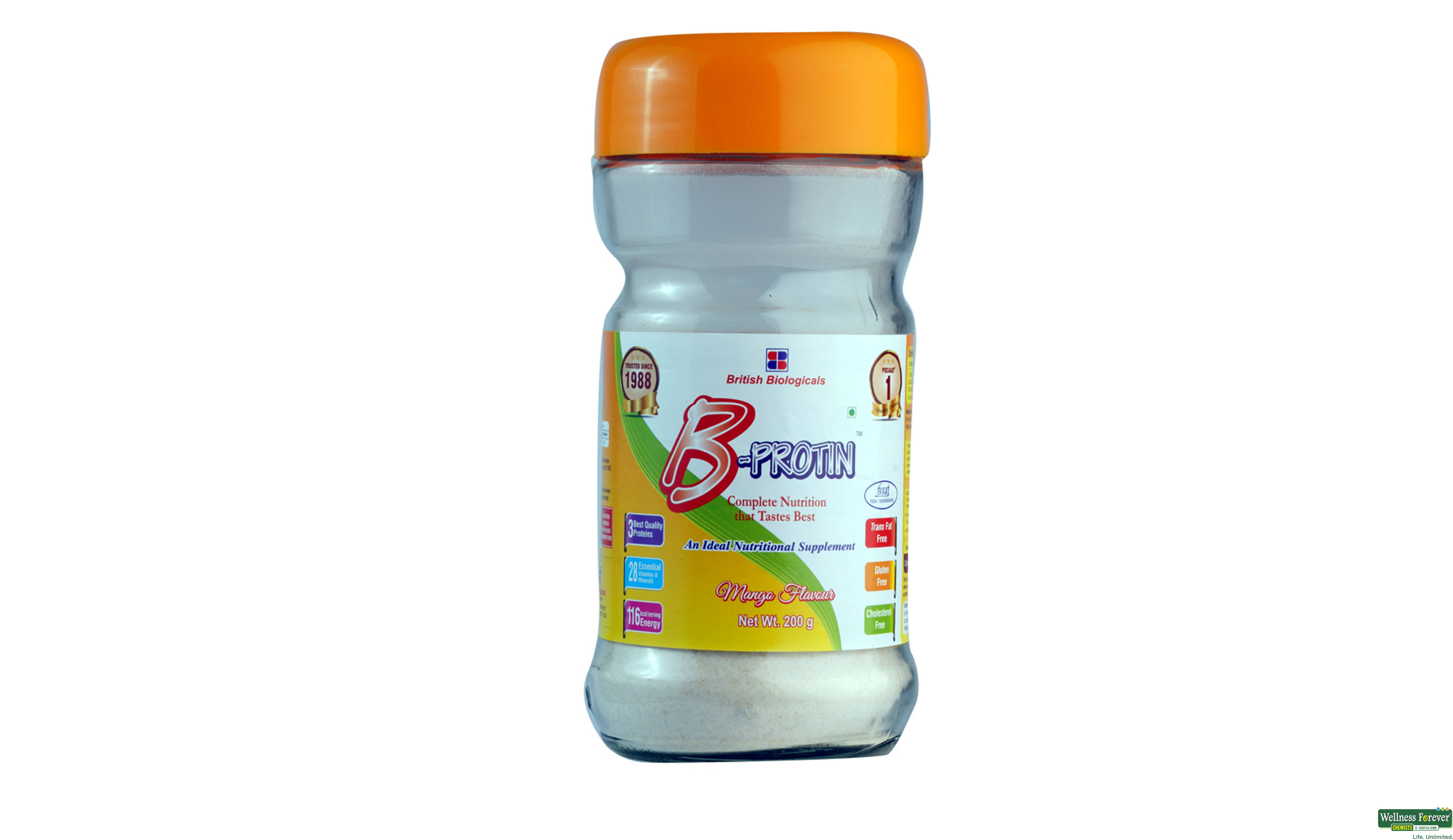 B-PROTIN MANGO POW 200GM- 1, 200GM, null