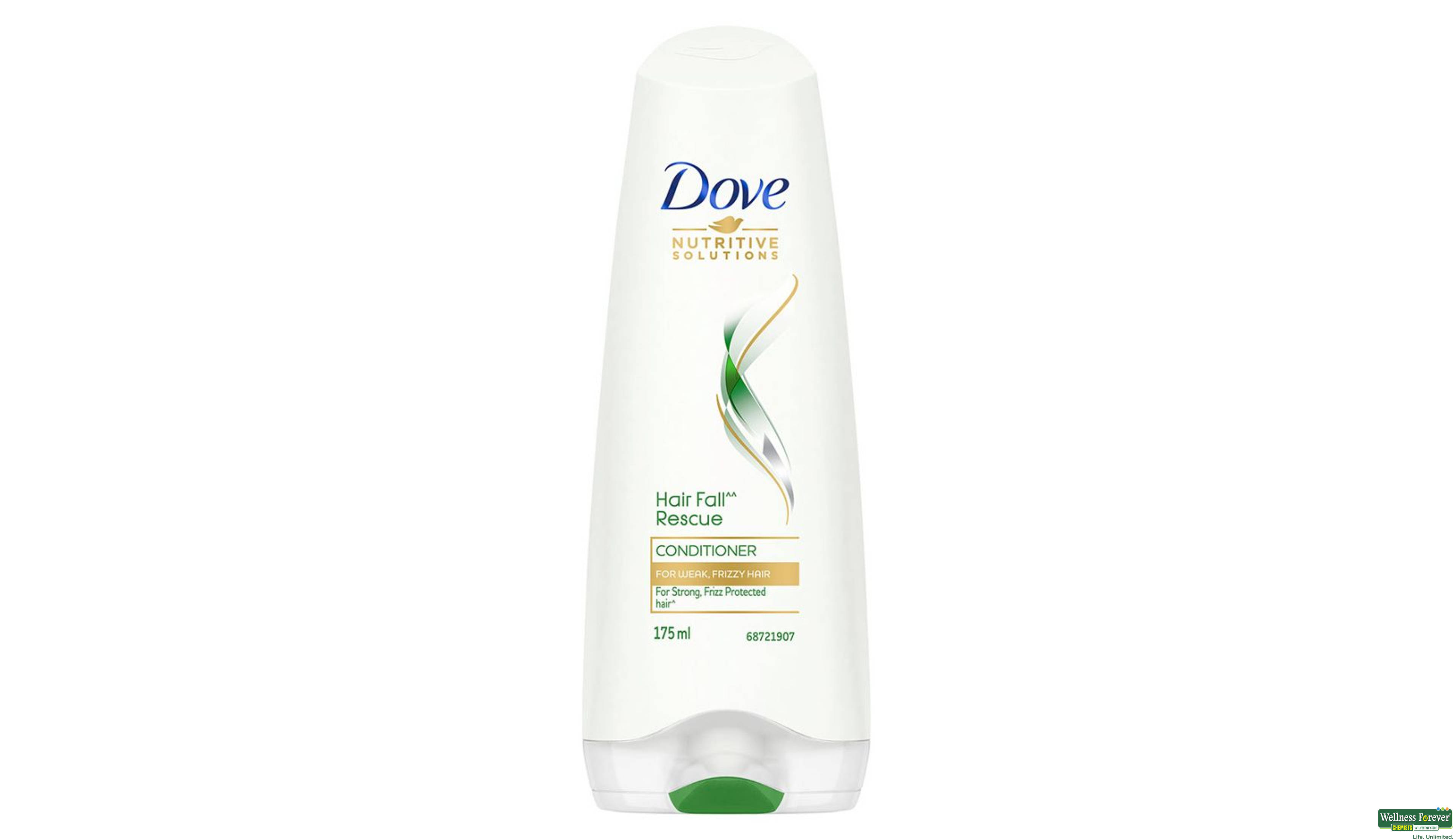 DOVE COND HR/FALL RESCUE DMG SLN 180ML- 2, 180ML, null