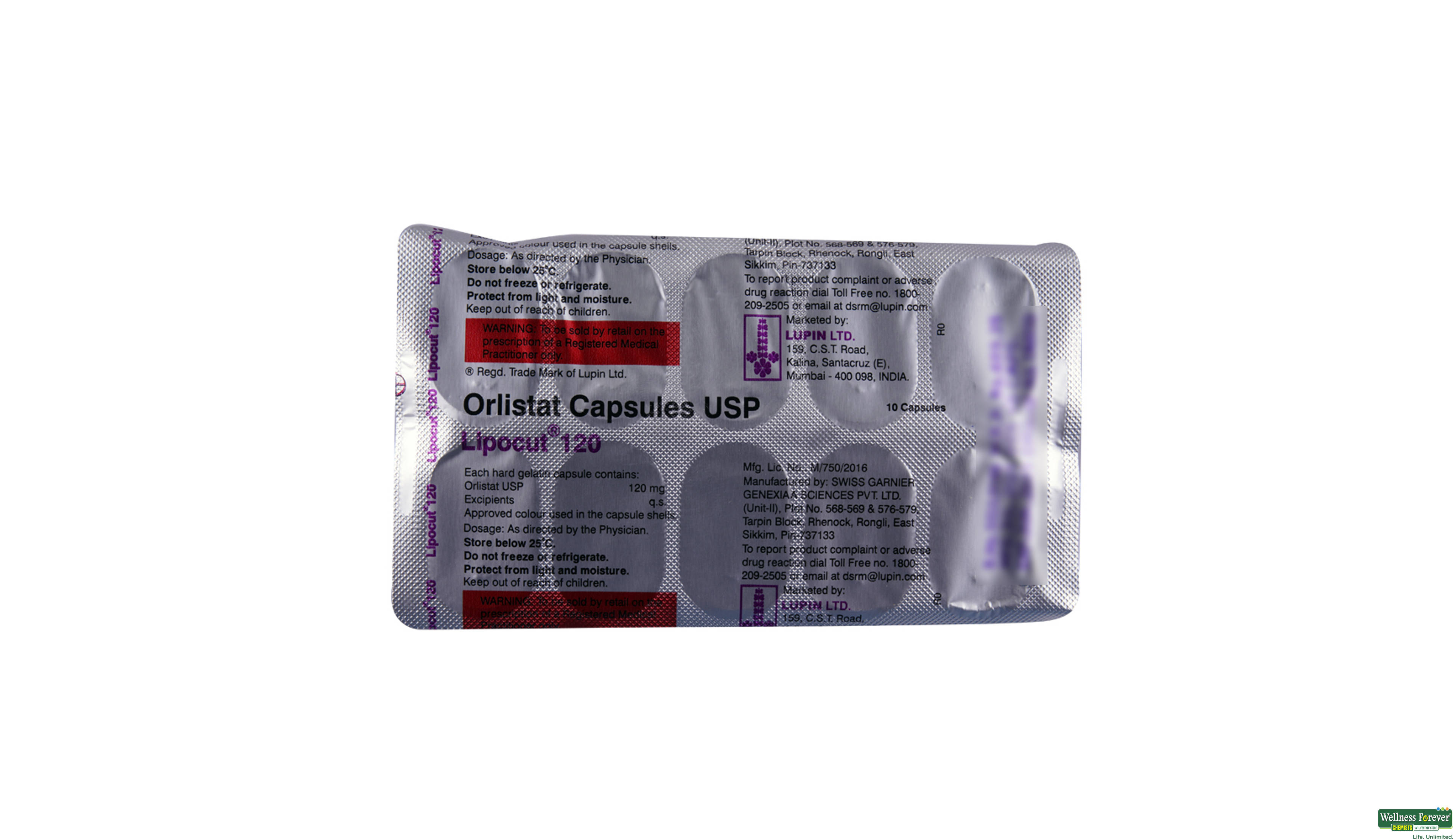 LIPOCUT 120MG 10CAP- 2, 10CAP, 