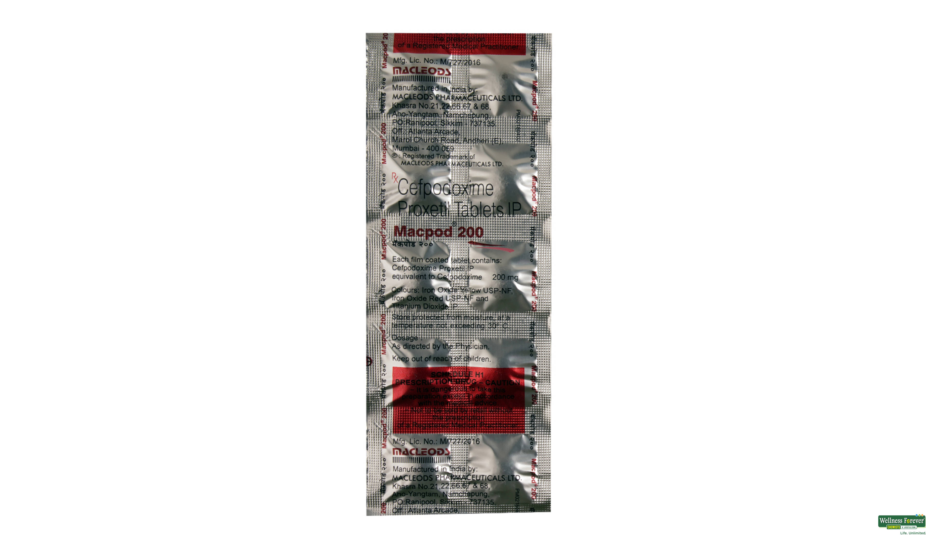 MACPOD 200MG 10TAB- 1, 10TAB, 