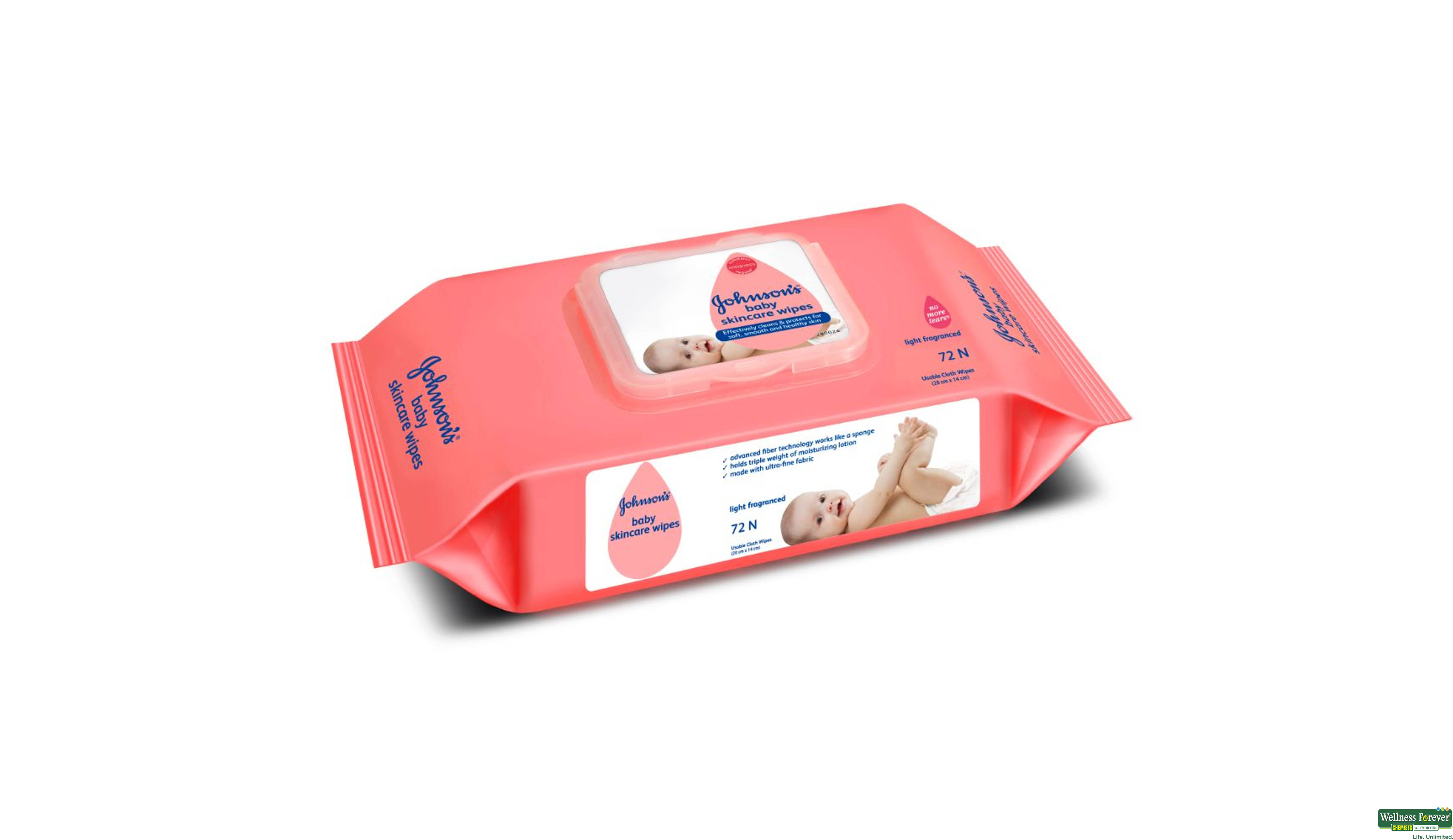 JJ BABY WIPES 72 PC- 1, 72PC, 