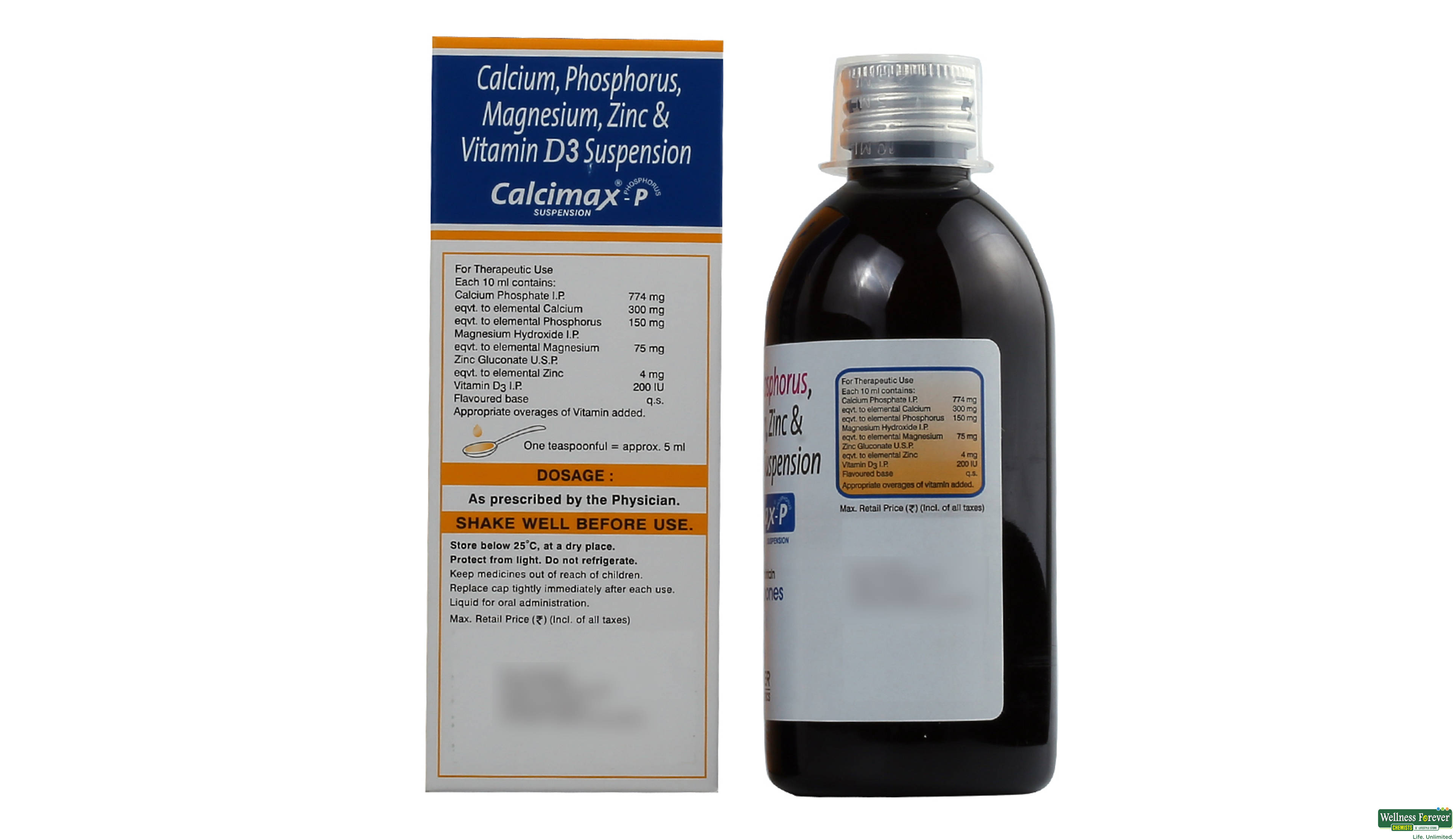 CALCIMAX-P SYP 200ML- 2, 200ML, 