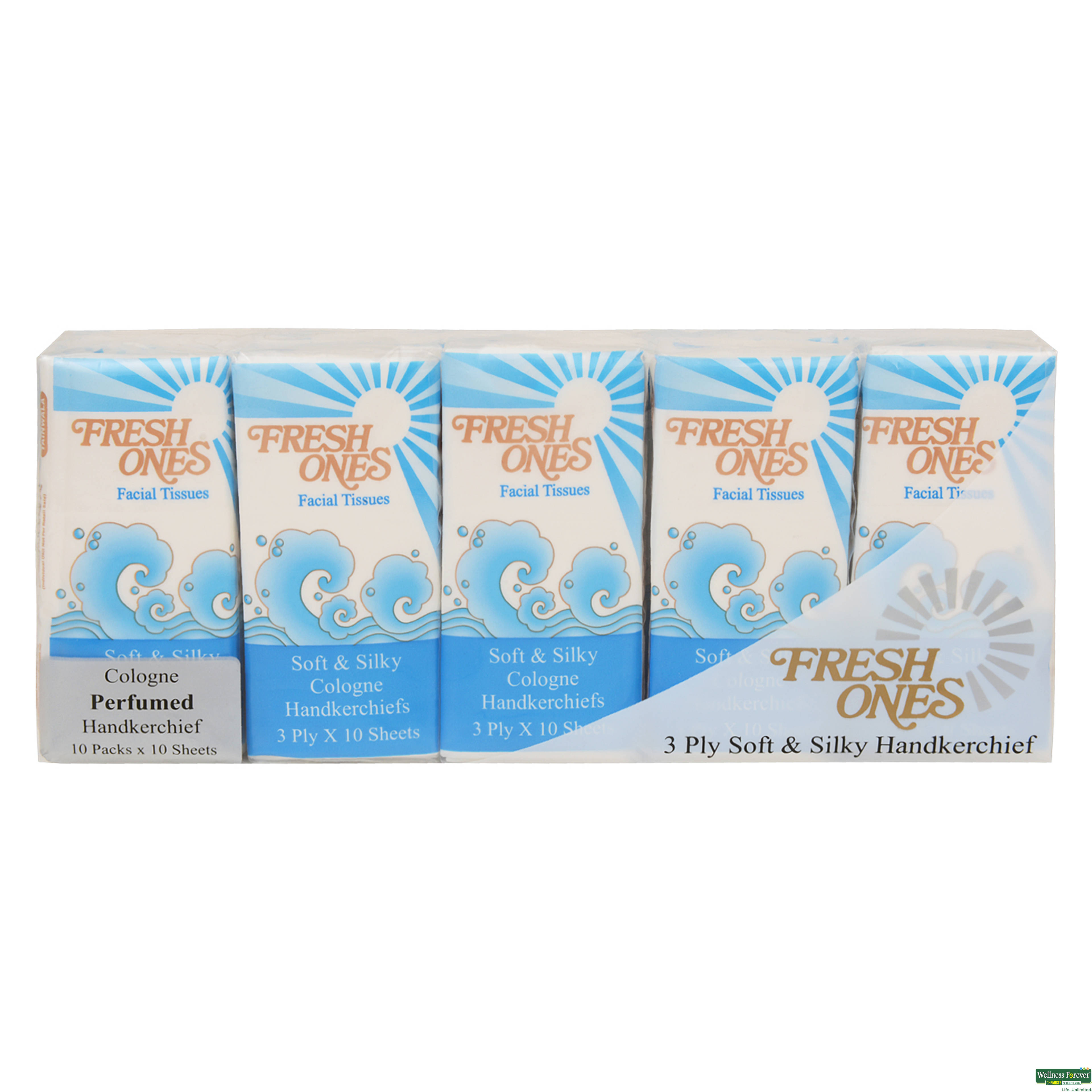 Fresh Ones Wet Cleansing Cologne Tissue, 10 Pieces-image