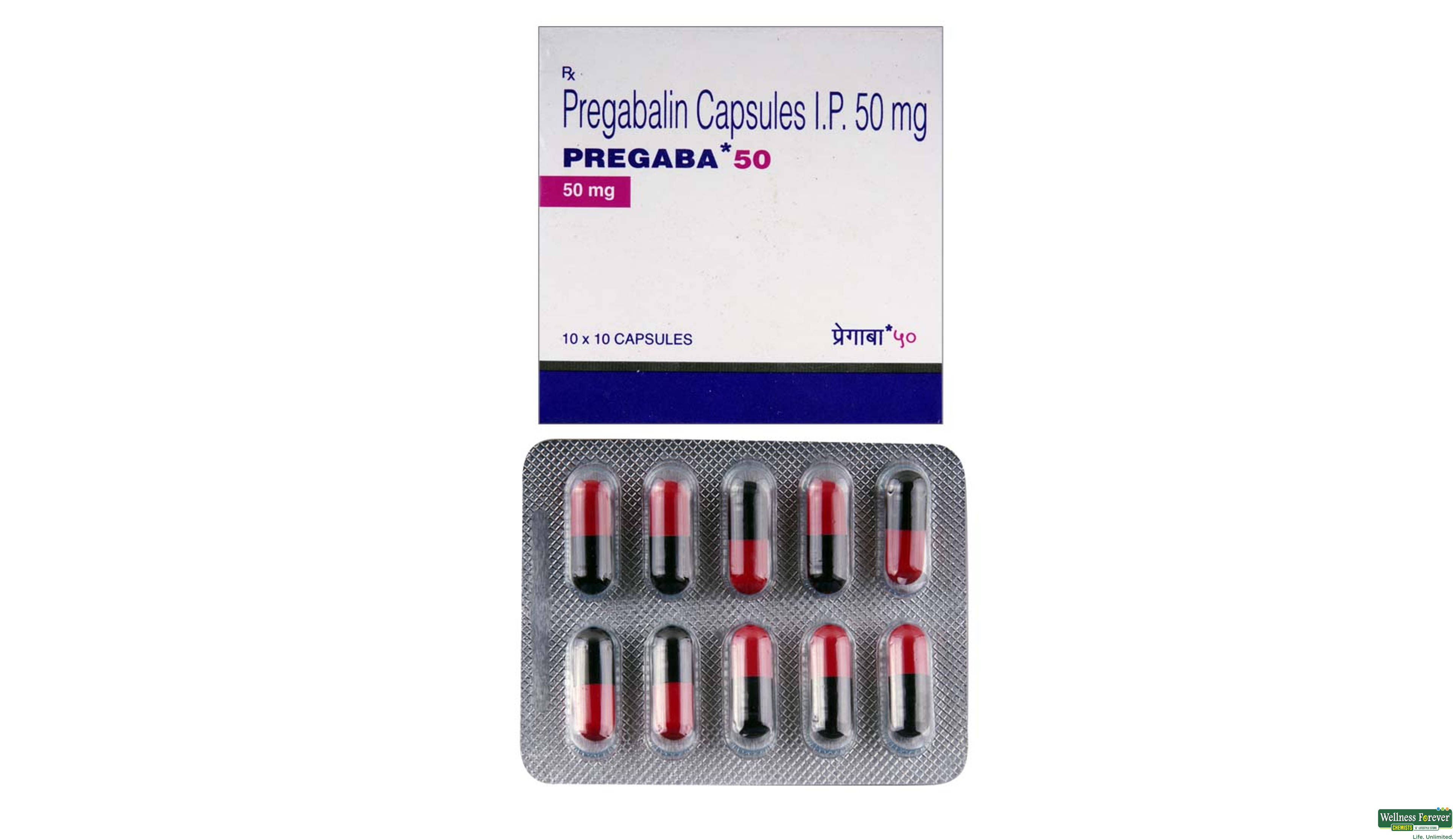 PREGABA 50MG 10CAP- 1, 10CAP, 