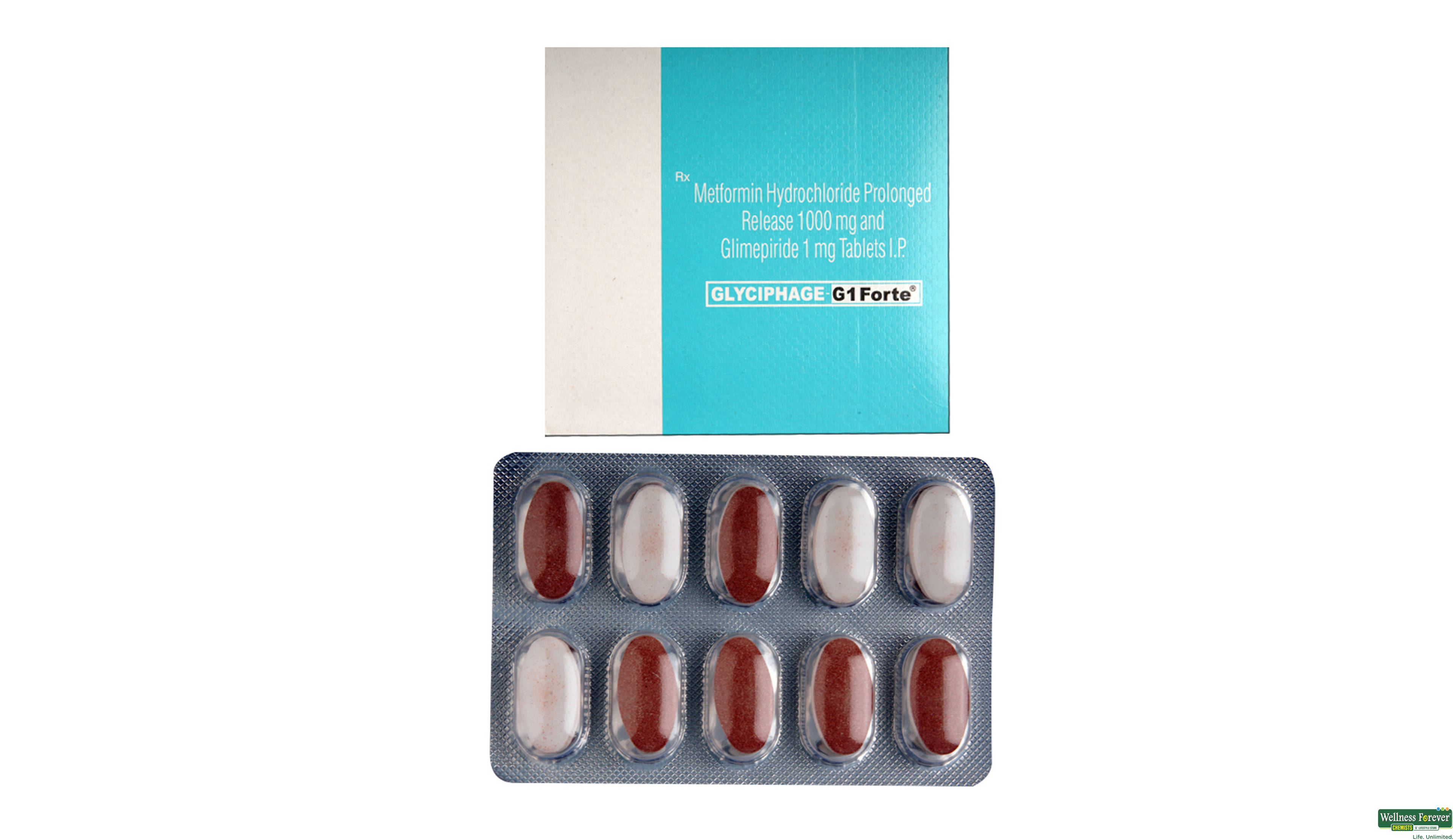 GLYCIPHAGE-G1 FORTE 10TAB- 1, 10TAB, 