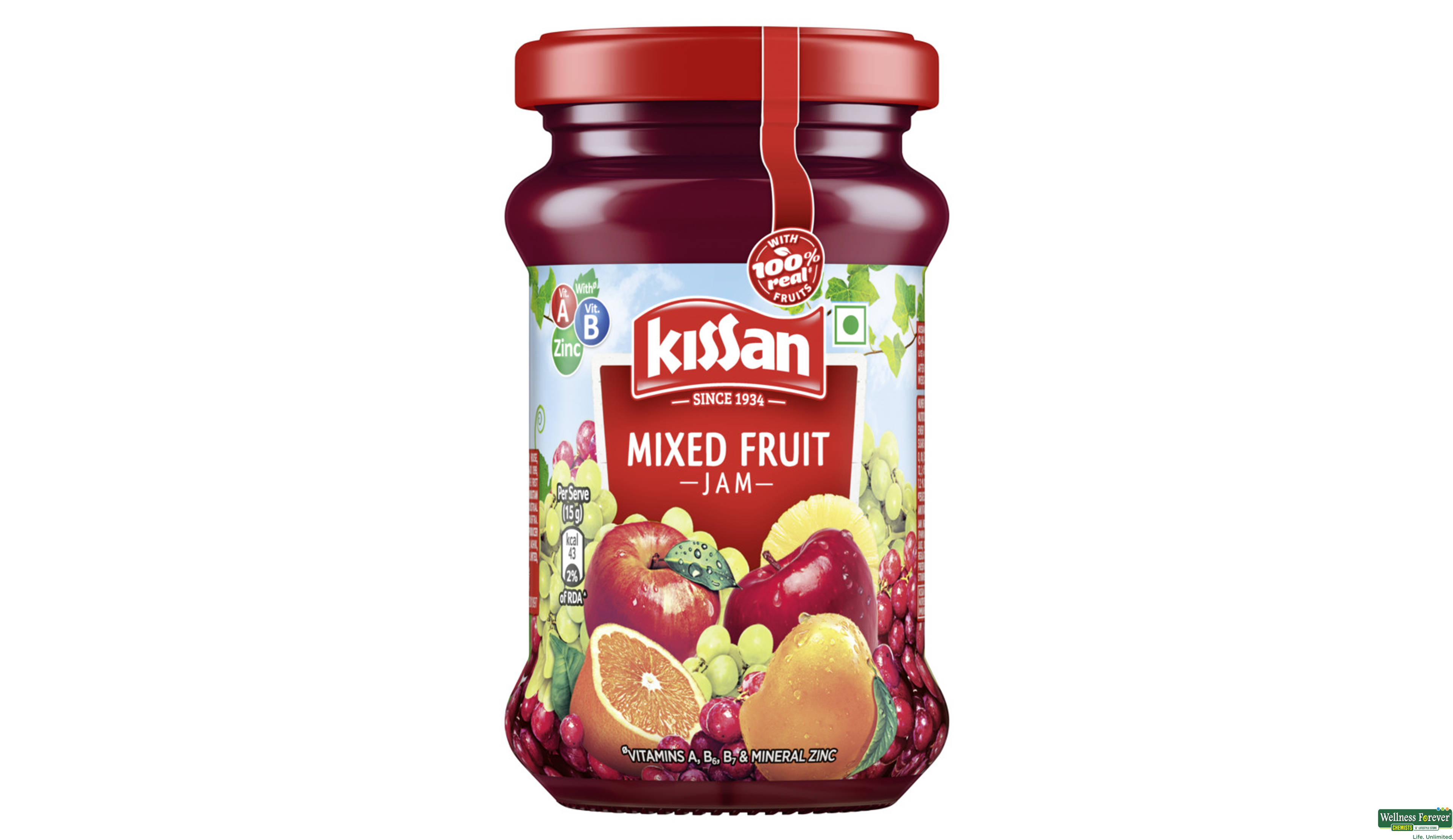 KISS JAM MIX/FRUIT 200GM- 1, 200GM, 