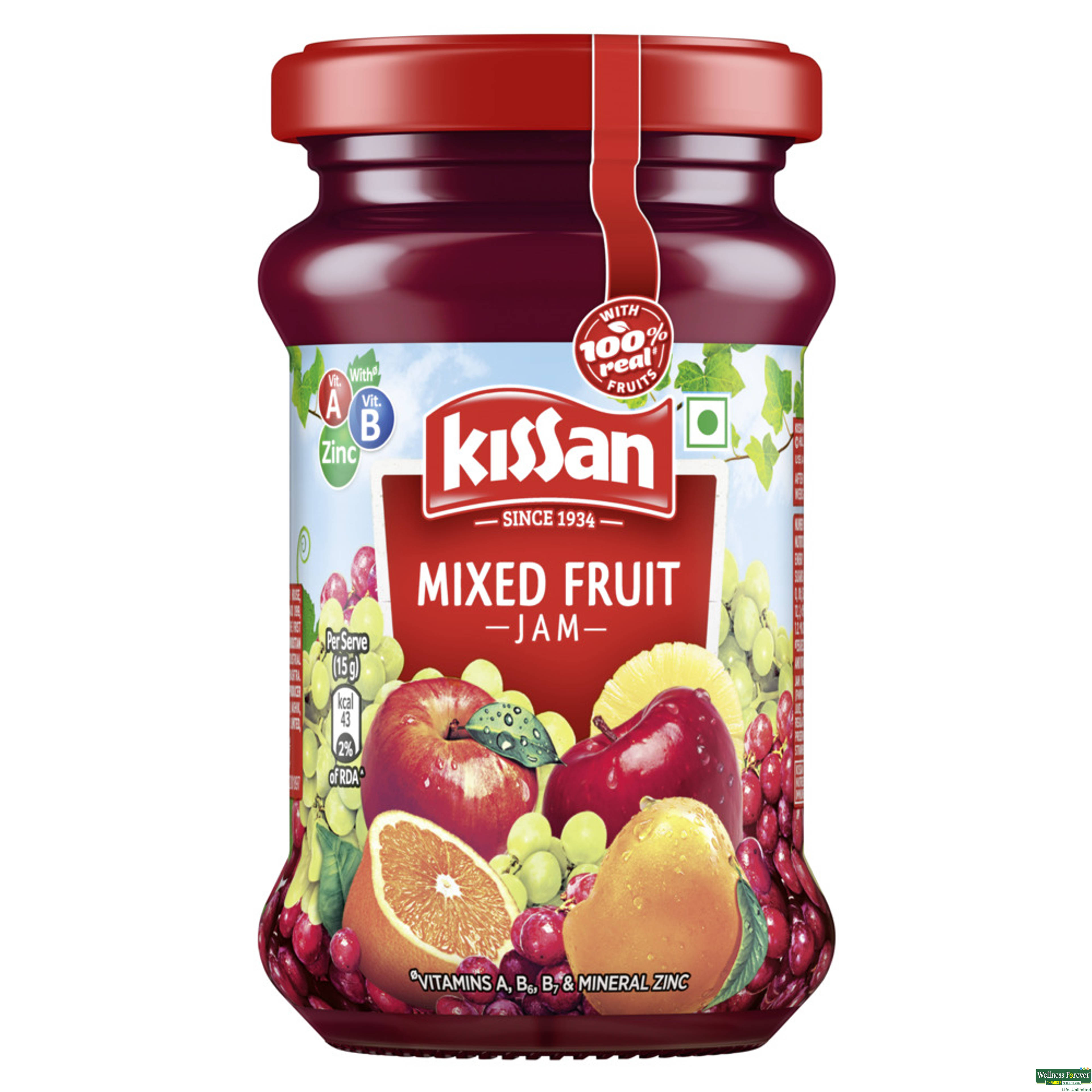 Kissan Mixed Fruit Jam, 200 g-image