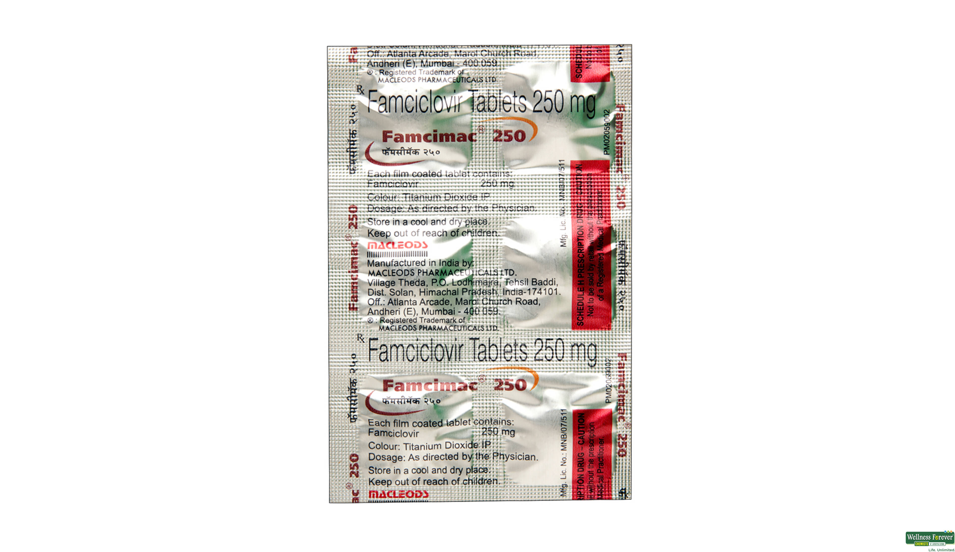 FAMCIMAC 250MG 6TAB- 1, 6TAB, 