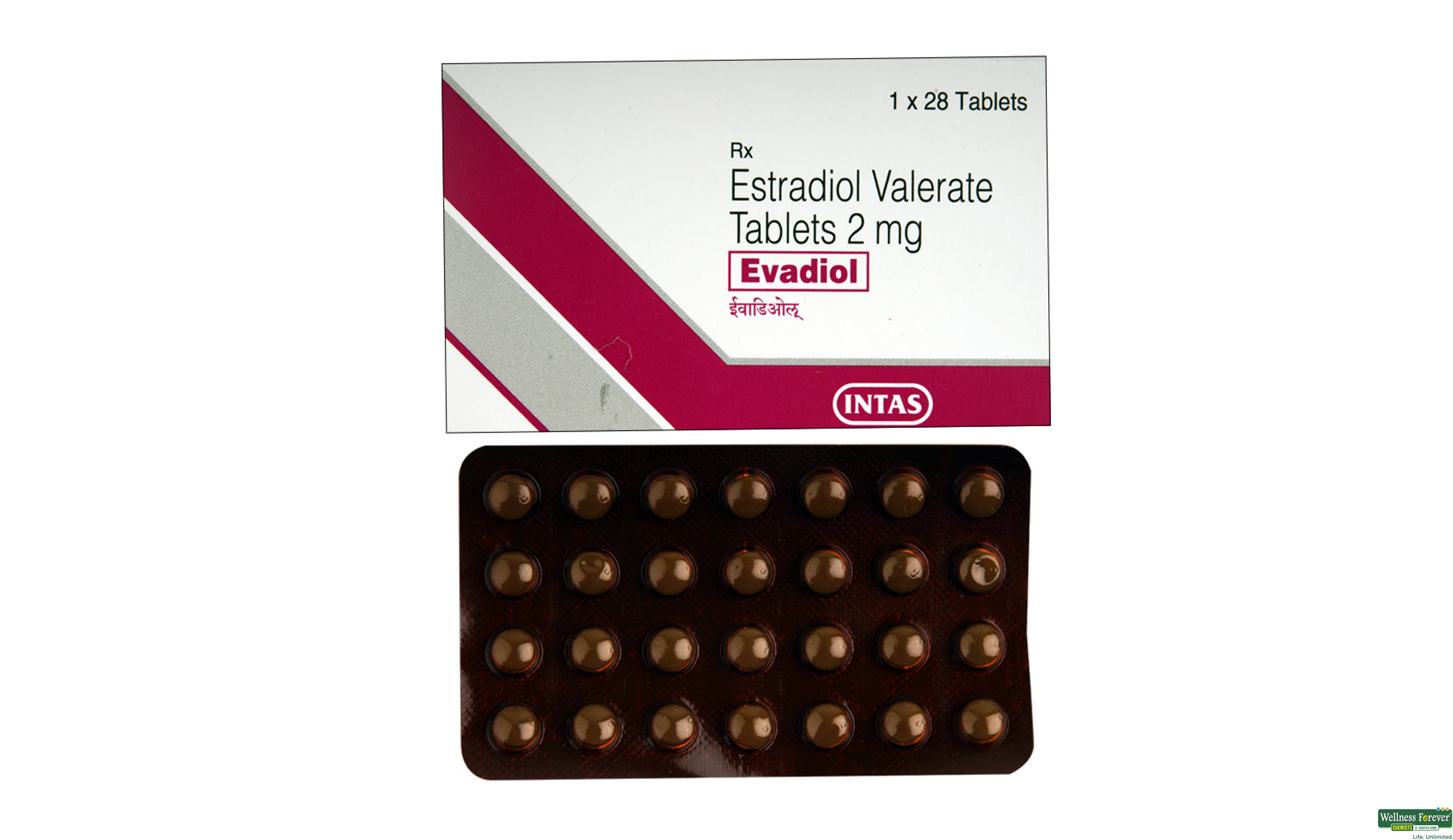 EVADIOL 2MG 28TAB- 1, 28TAB, 