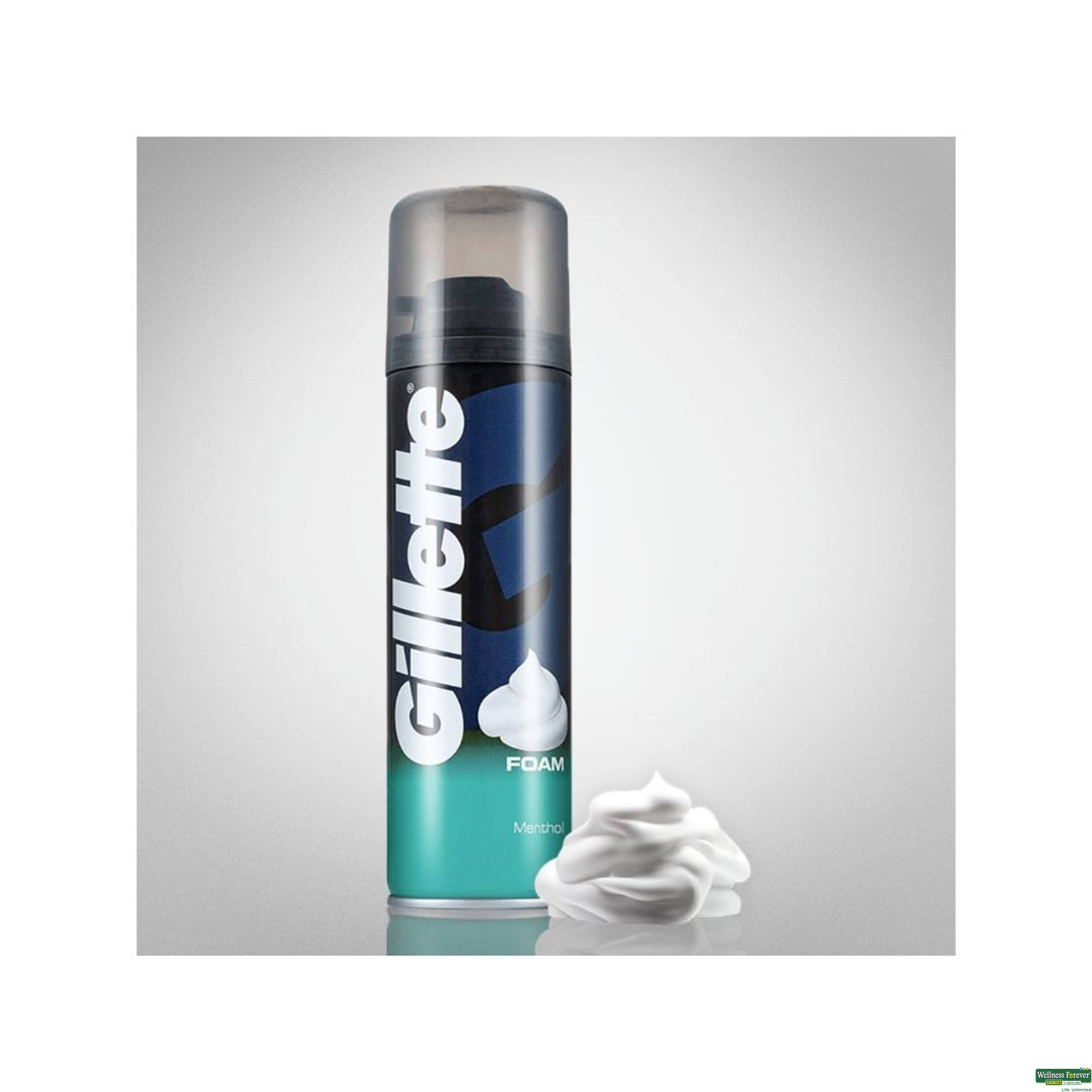 Gillette Classic Menthol Pre Shave Foam, 196 g-image