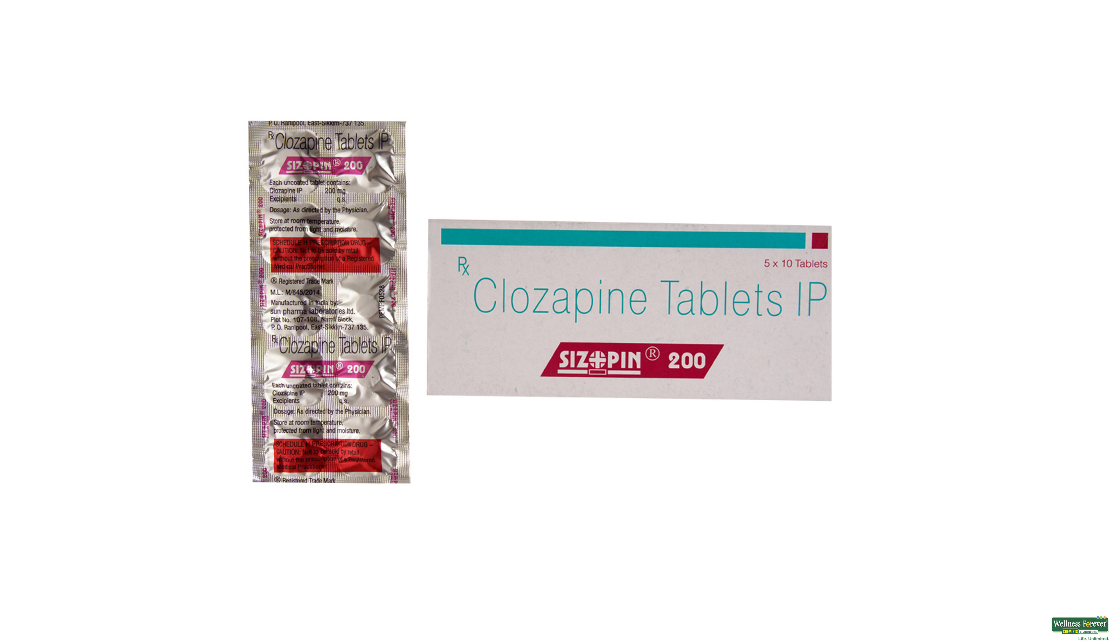 SIZOPIN 200MG 10TAB- 1, 10TAB, 