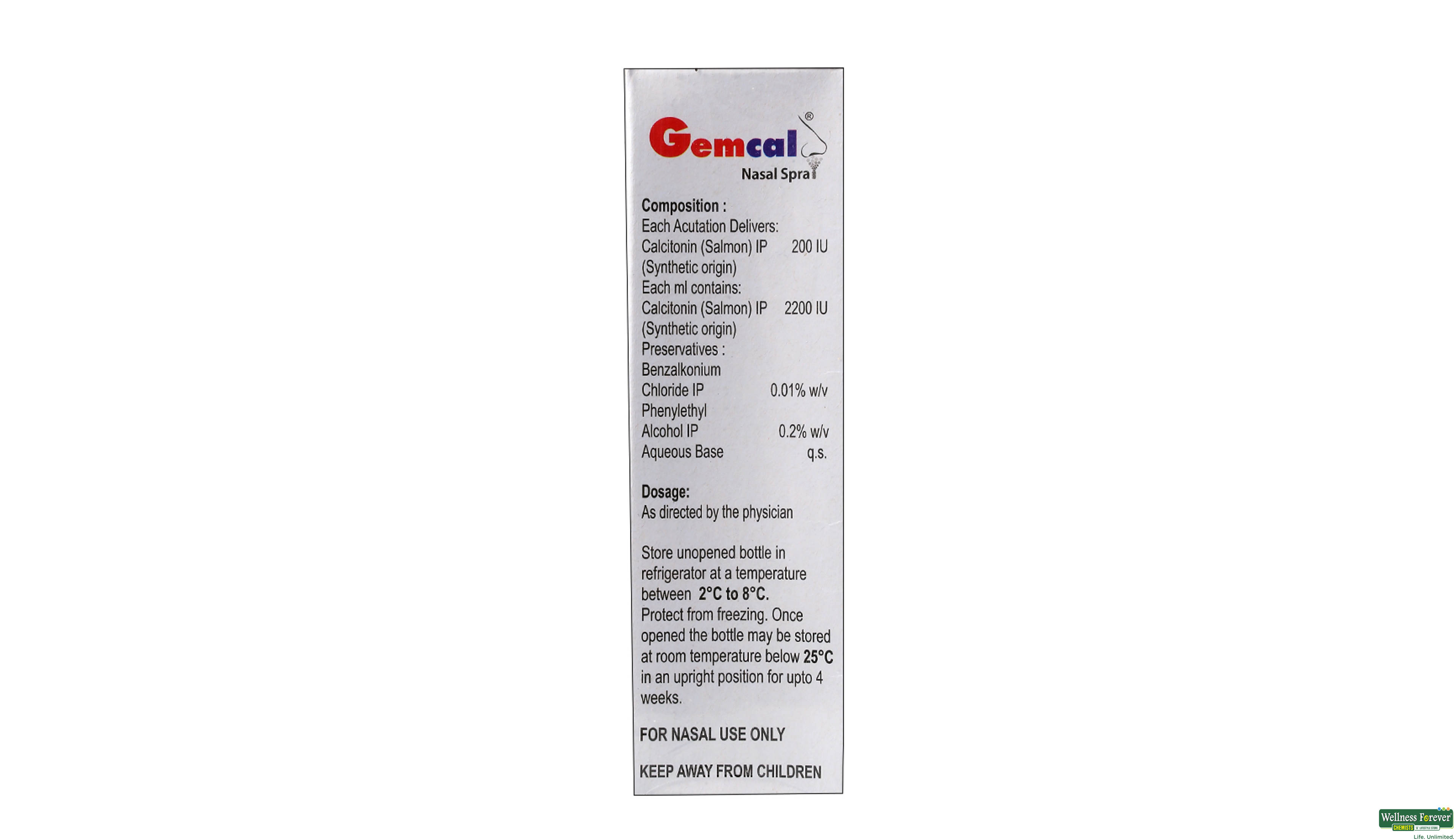 GEMCAL N/SPRAY- 2, 1PC, 