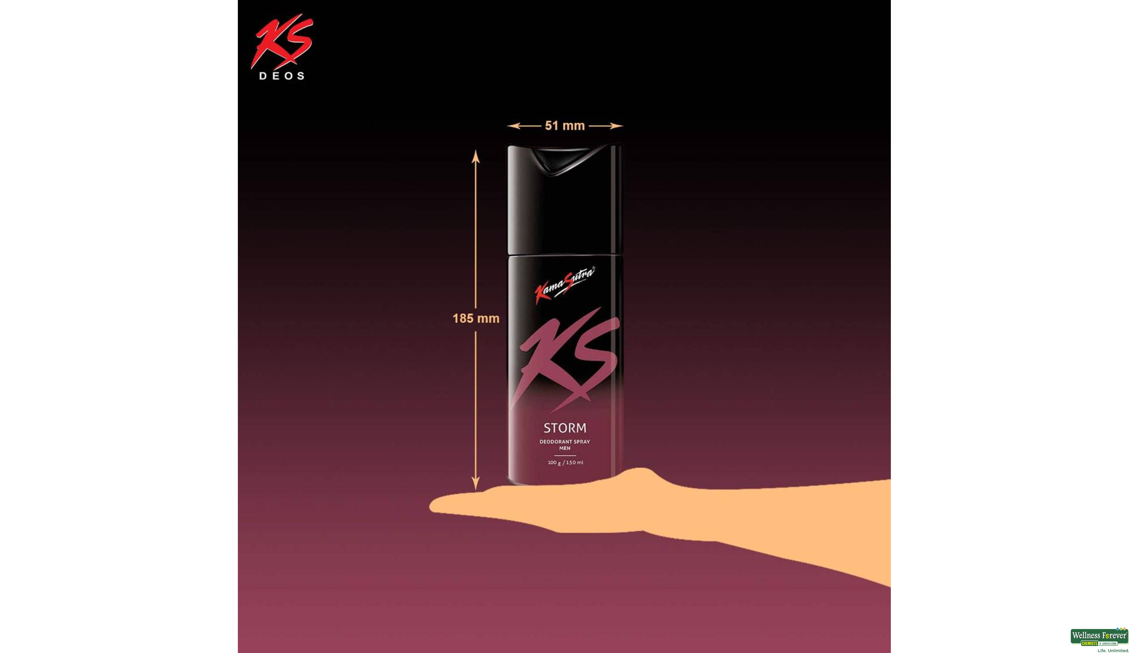 KS DEO STORM 150ML- 6, 150ML, 