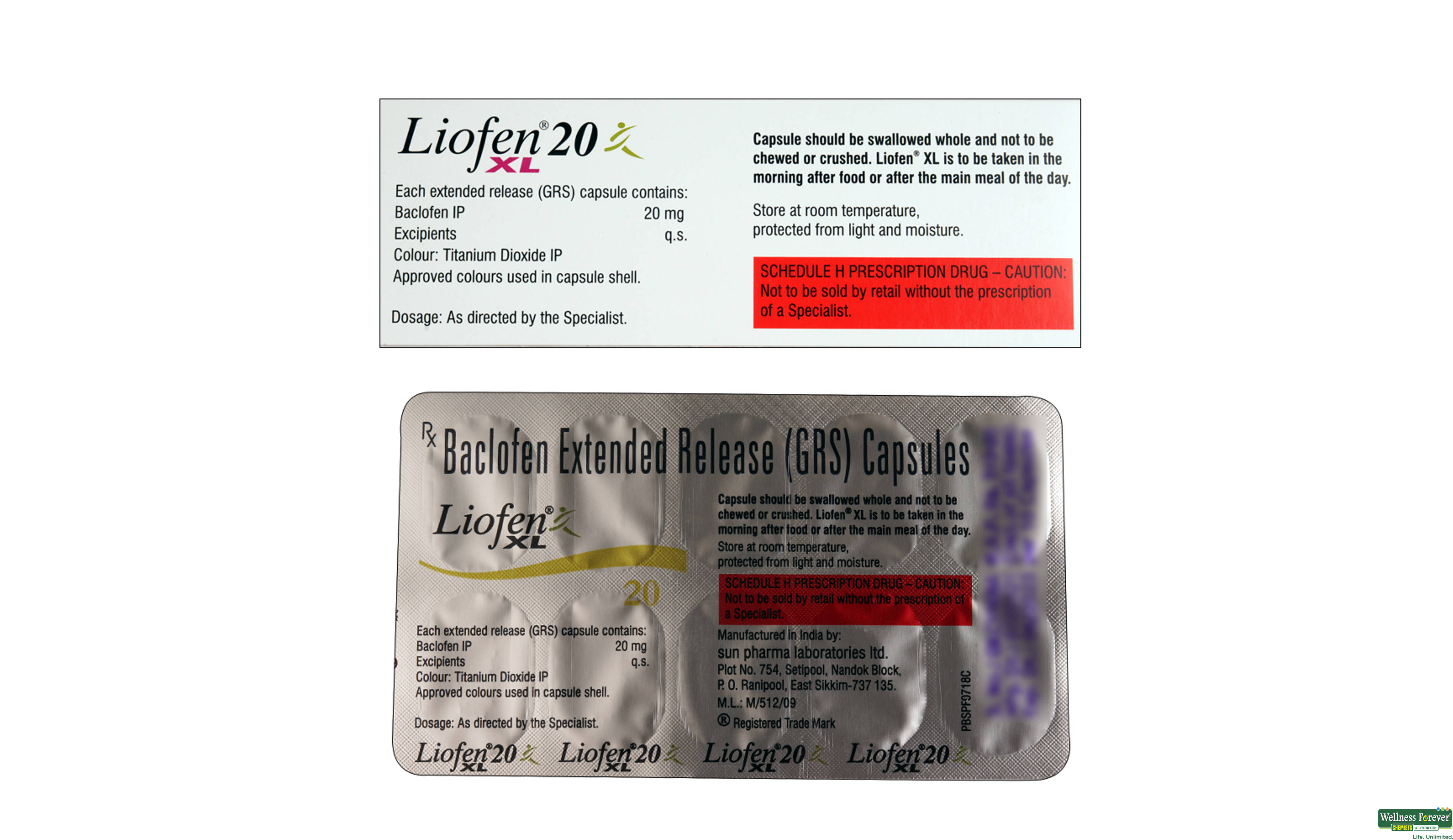 LIOFEN-XL 20MG 10CAP- 2, 10CAP, 