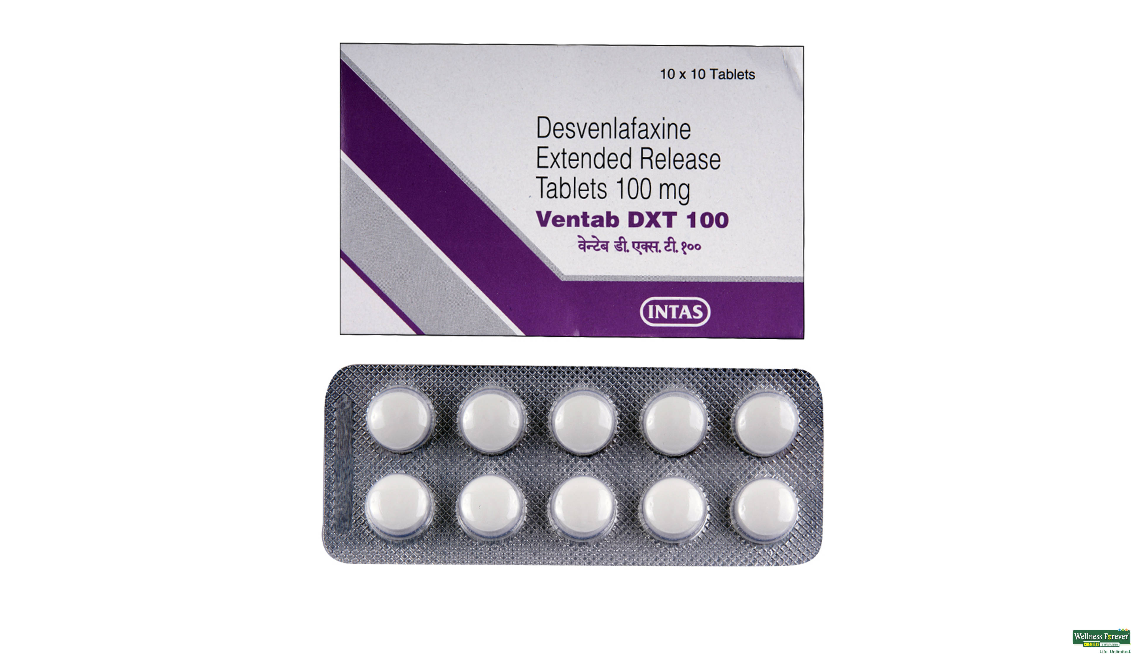 VENTAB-DXT 100MG 10TAB- 1, 10TAB, 