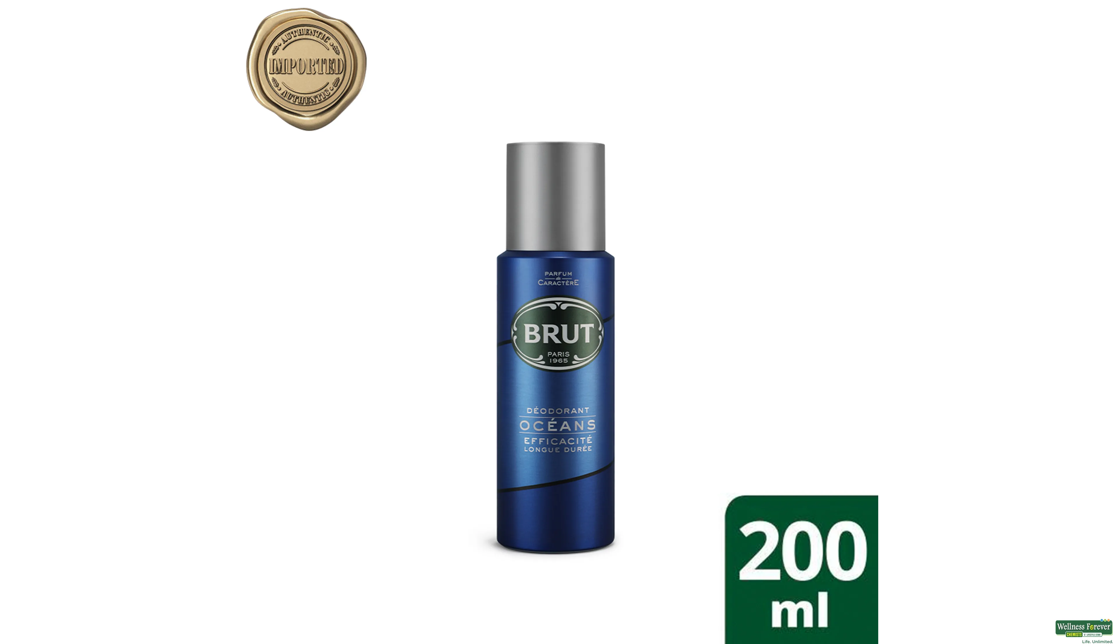 Brut antiperspirant spray top