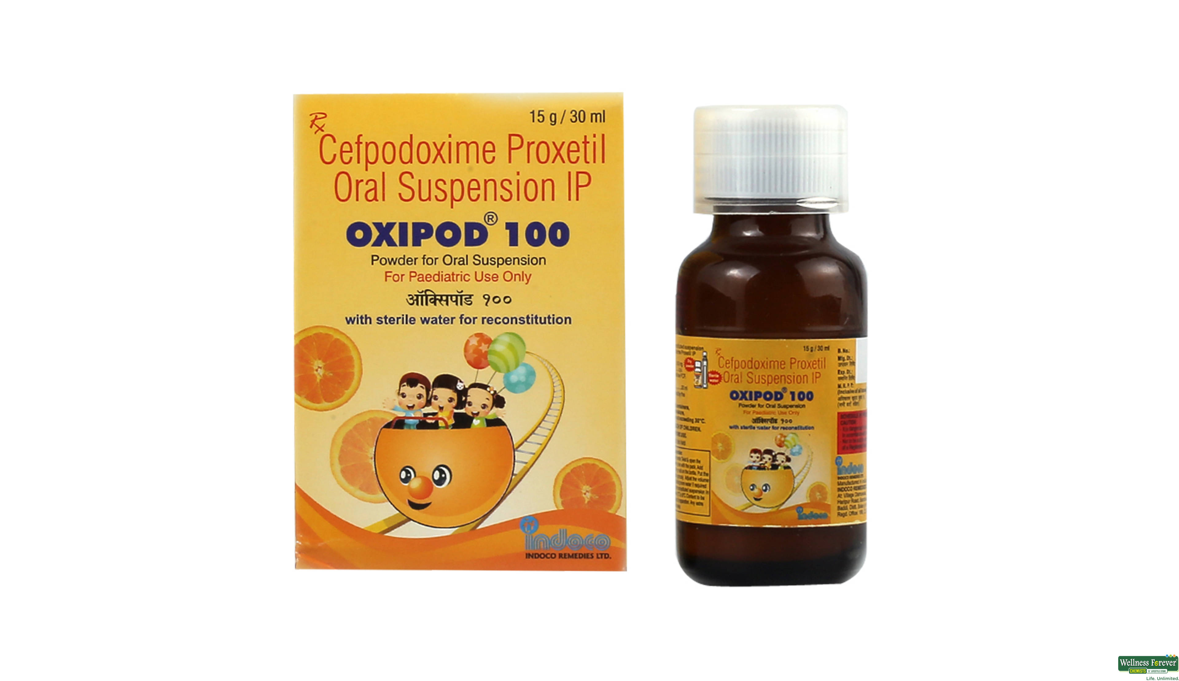 OXIPOD 100MG DRY SYP 30ML- 1, 30ML, 