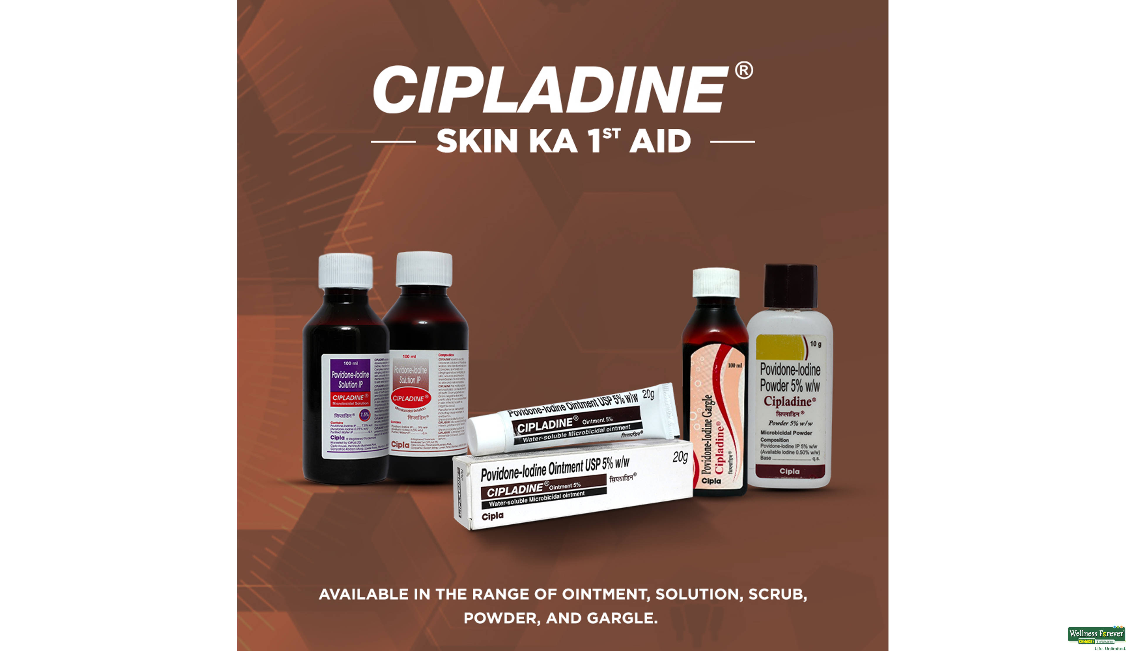 CIPLADINE SOLNUTION 100ML- 5, 100ML, 