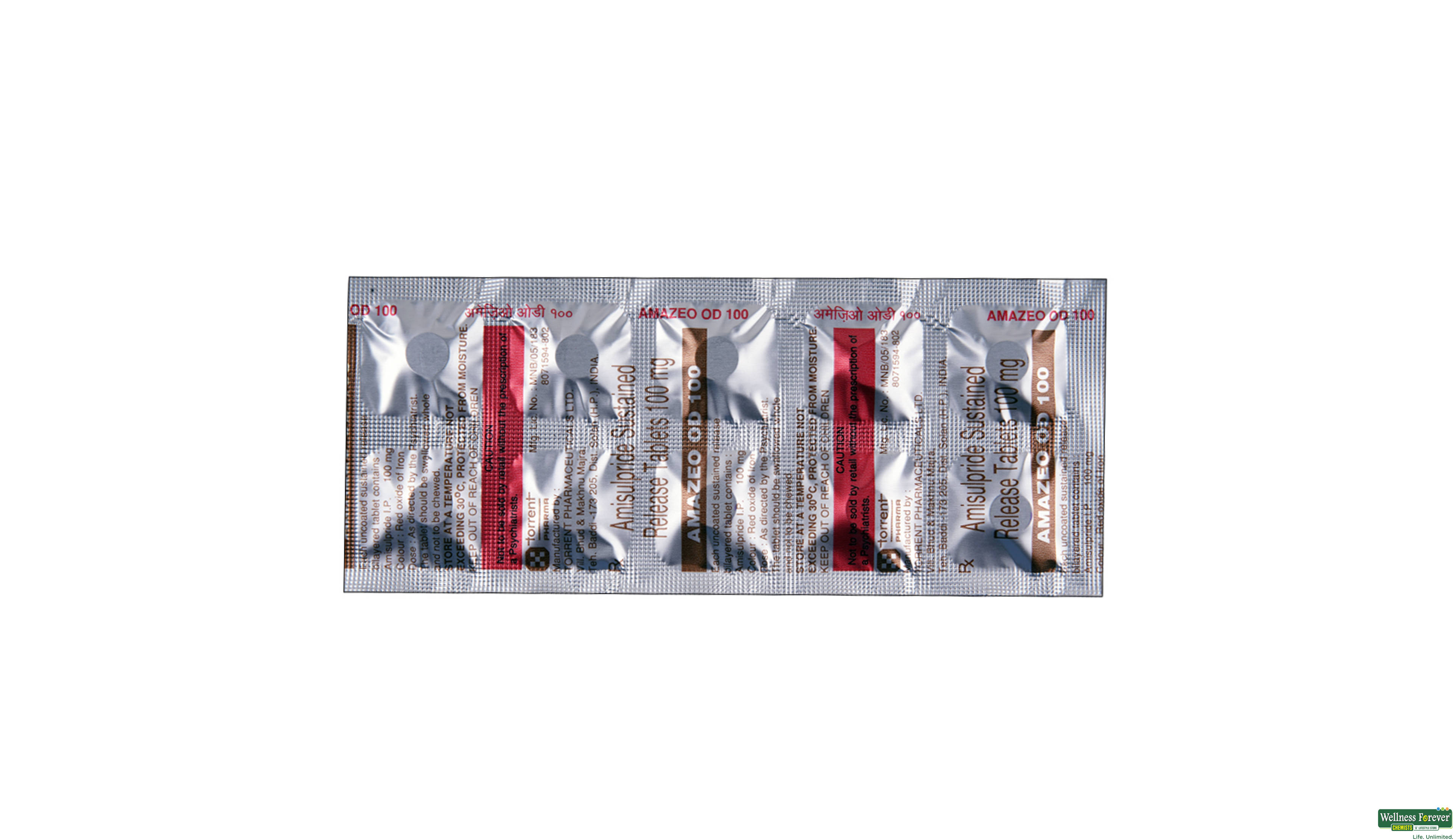 AMAZEO-OD 100MG 10TAB- 1, 10TAB, 