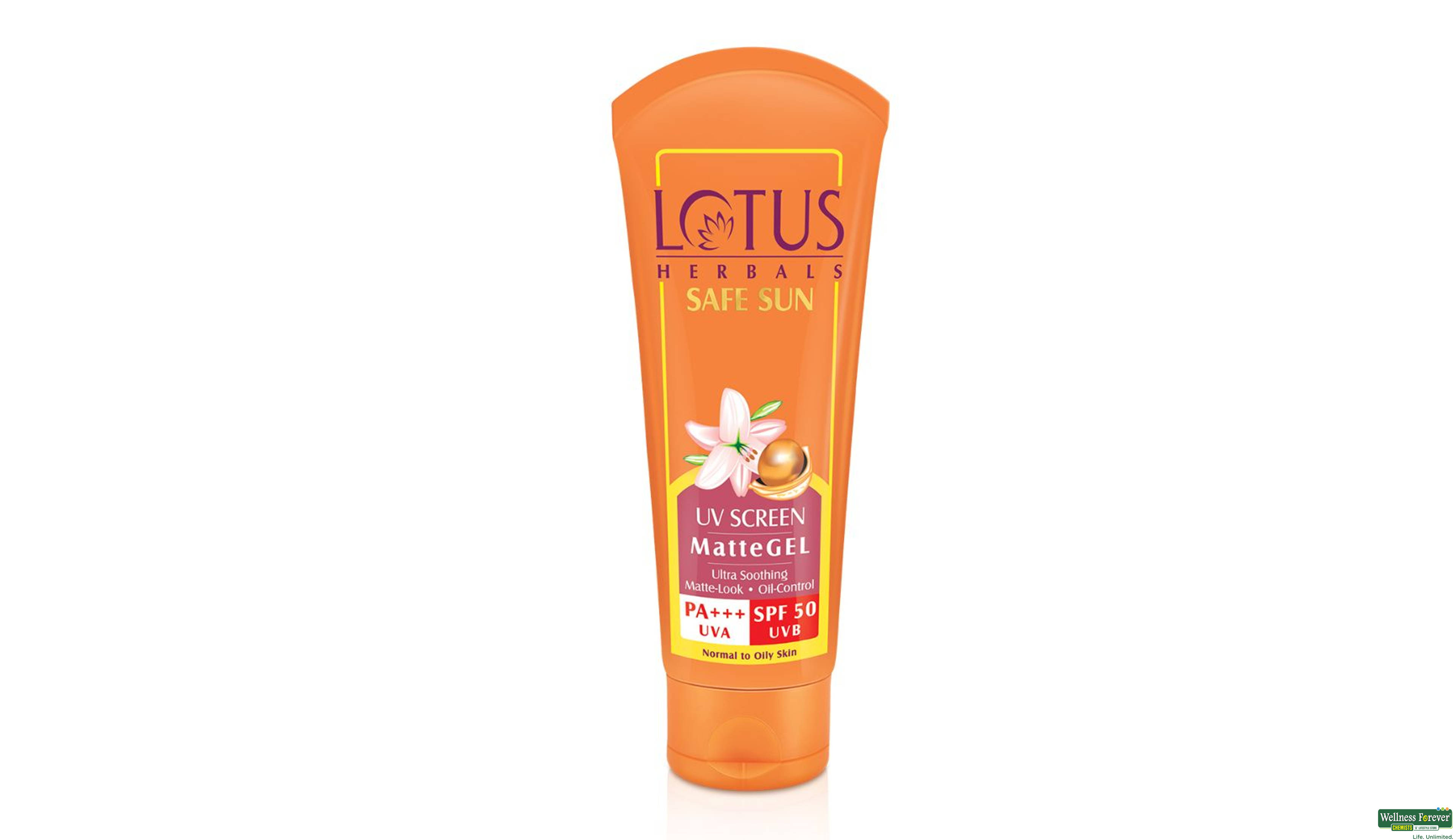 LOTUS B/GEL SPF50 MATTEGEL 50GM- 1, 50GM, 