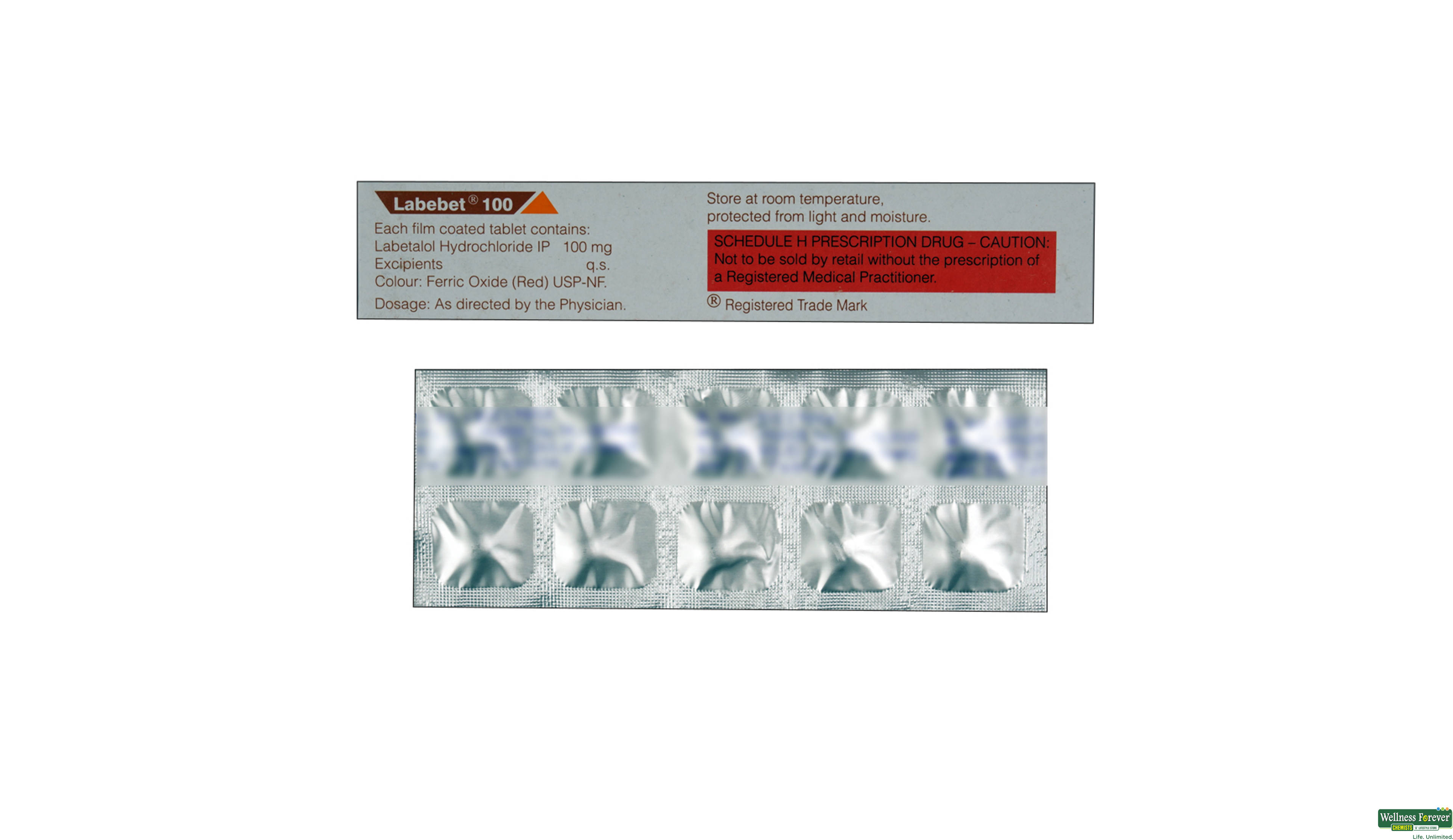 LABEBET 100MG 10TAB- 2, 10TAB, 