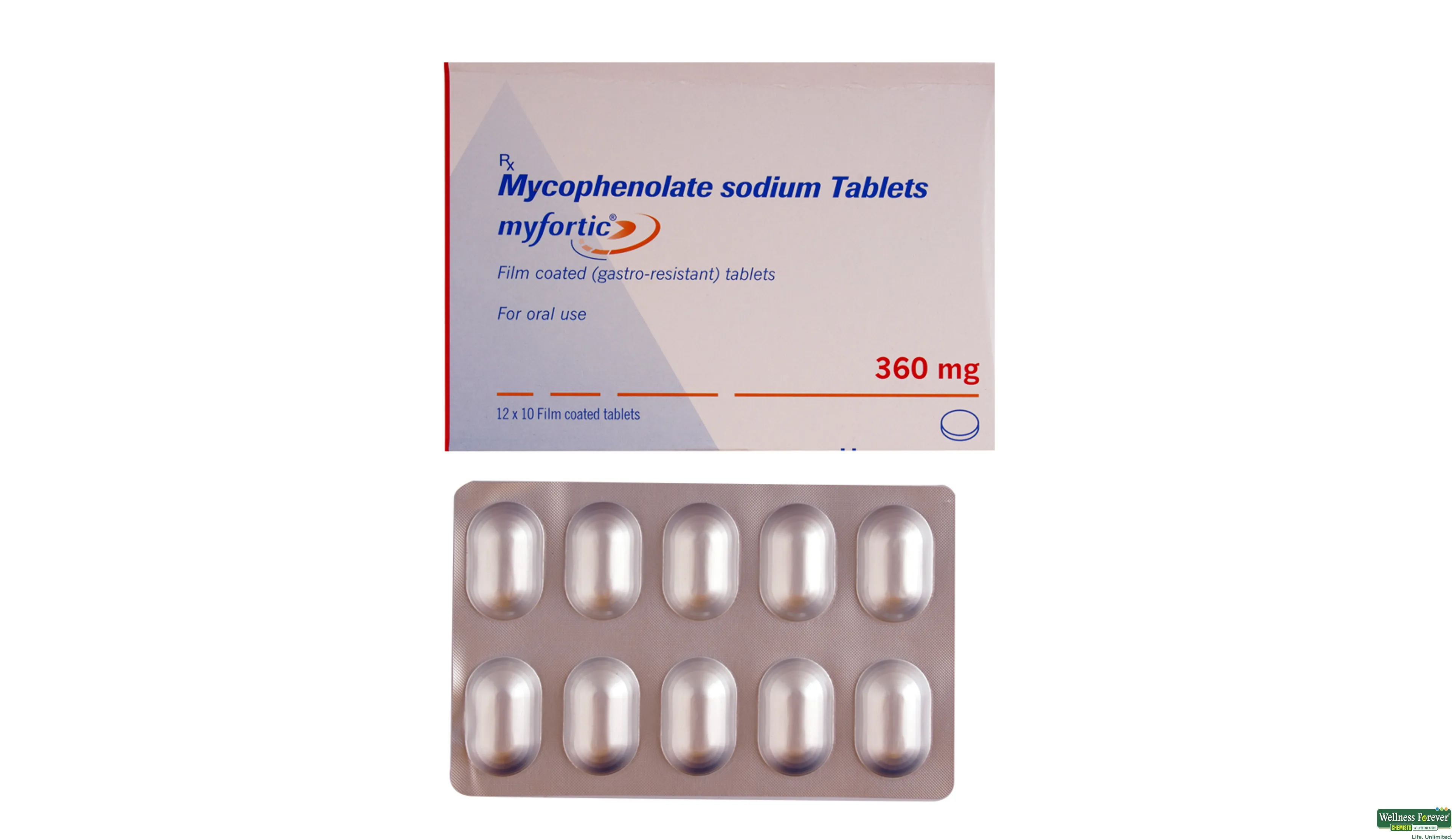 MYFORTIC 360MG 10TAB- 1, 10TAB, 