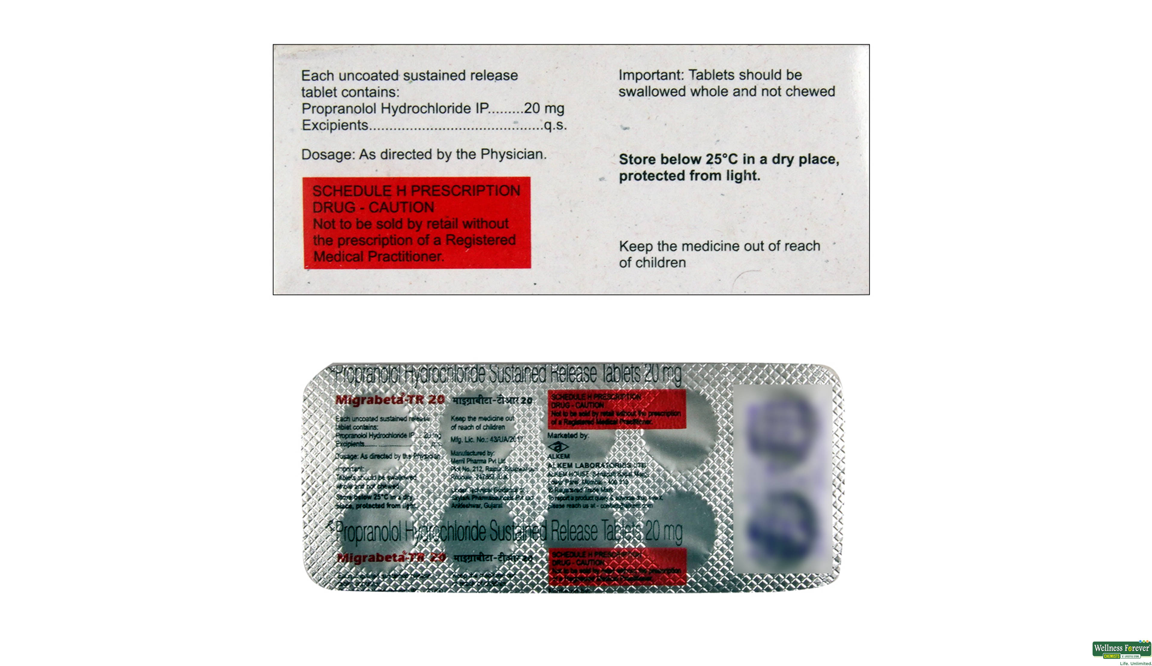 MIGRABETA-TR 20MG 10TAB- 2, 10TAB, 