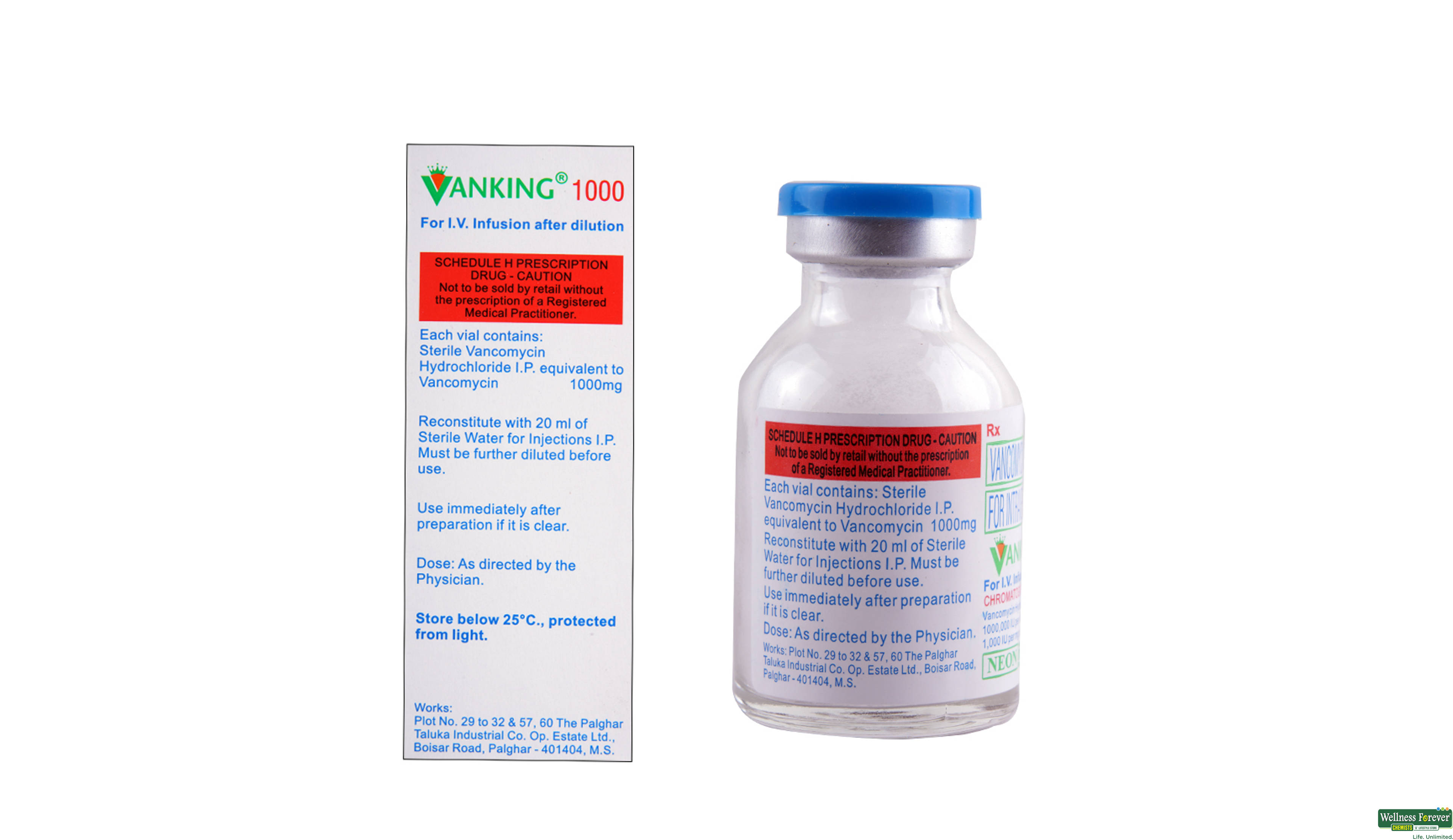 VANKING 1GM INJ VIAL- 2, 1PC, 