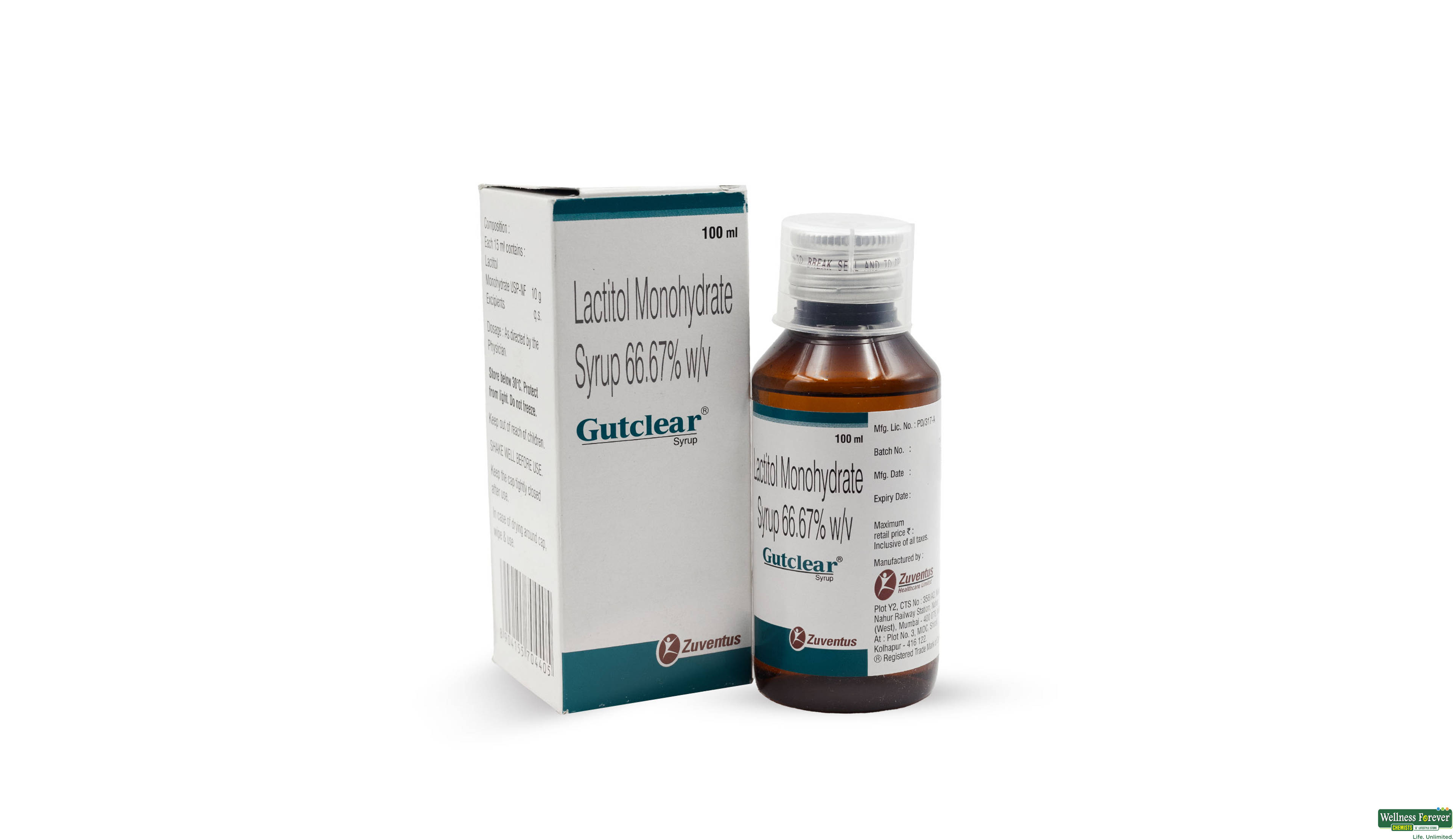 GUTCLEAR SYP 100ML- 1, 100ML, 