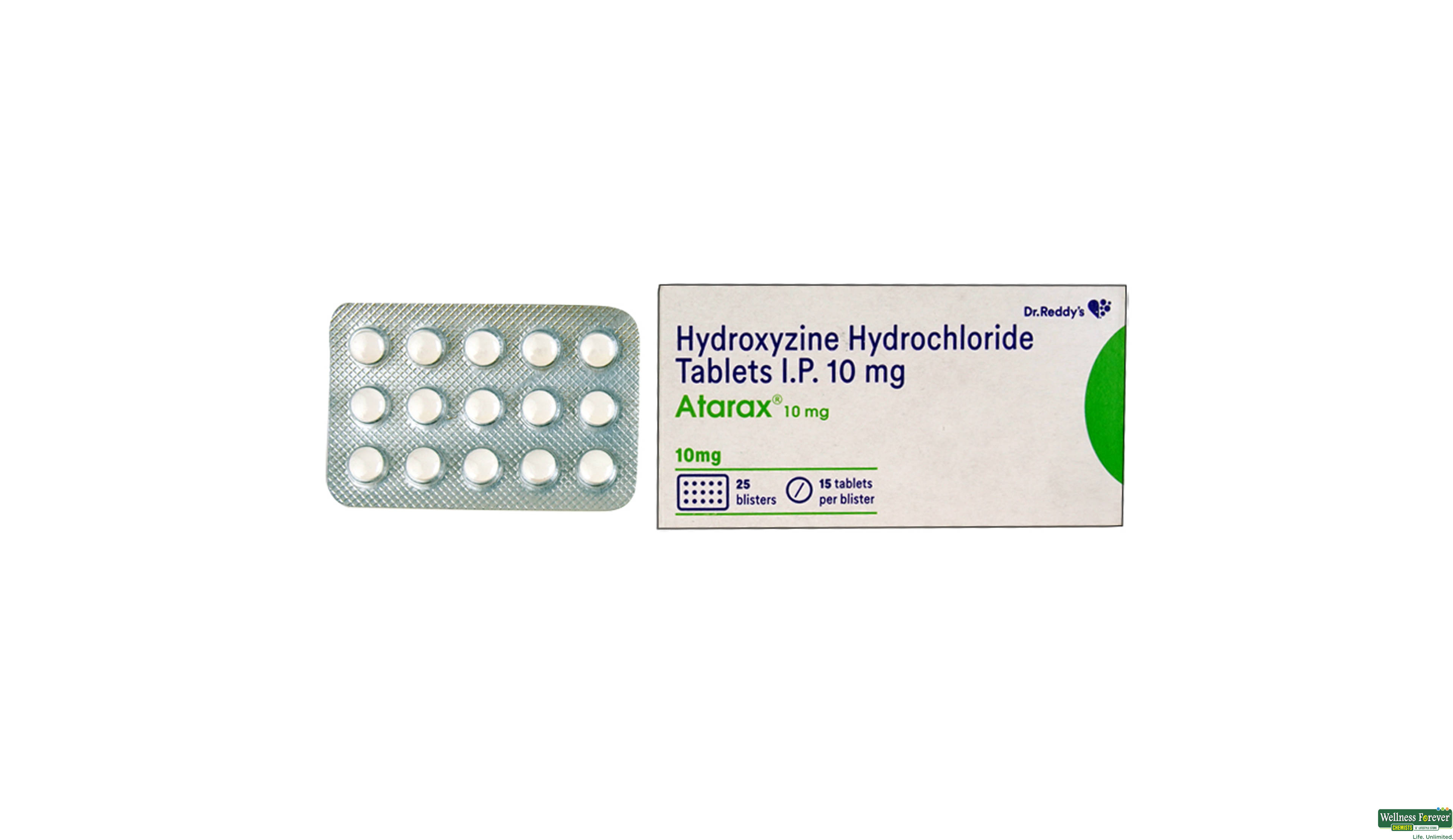 ATARAX 10MG 15TAB- 1, 15TAB, 
