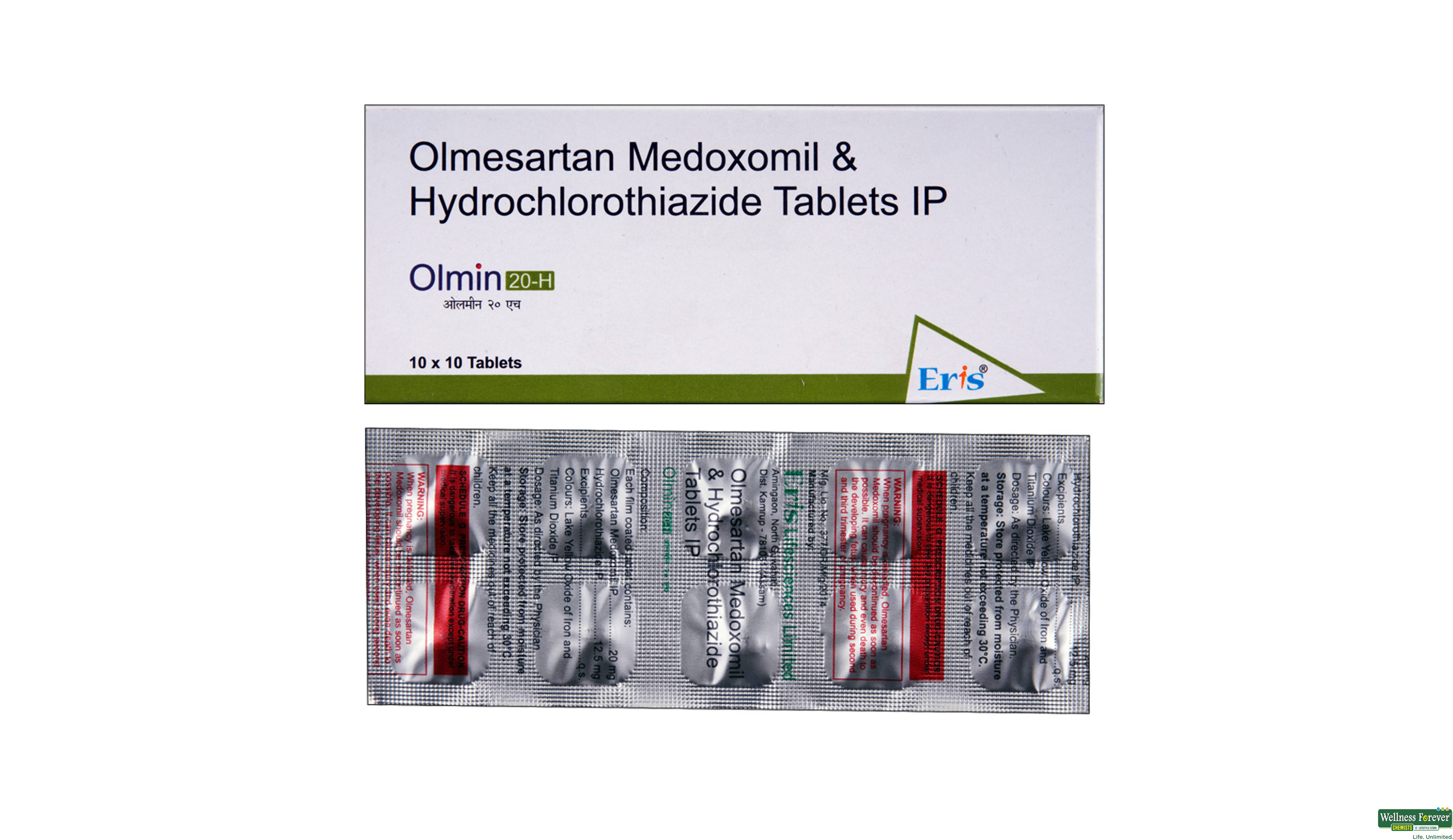 OLMIN-H 20MG 10TAB- 1, 10TAB, null
