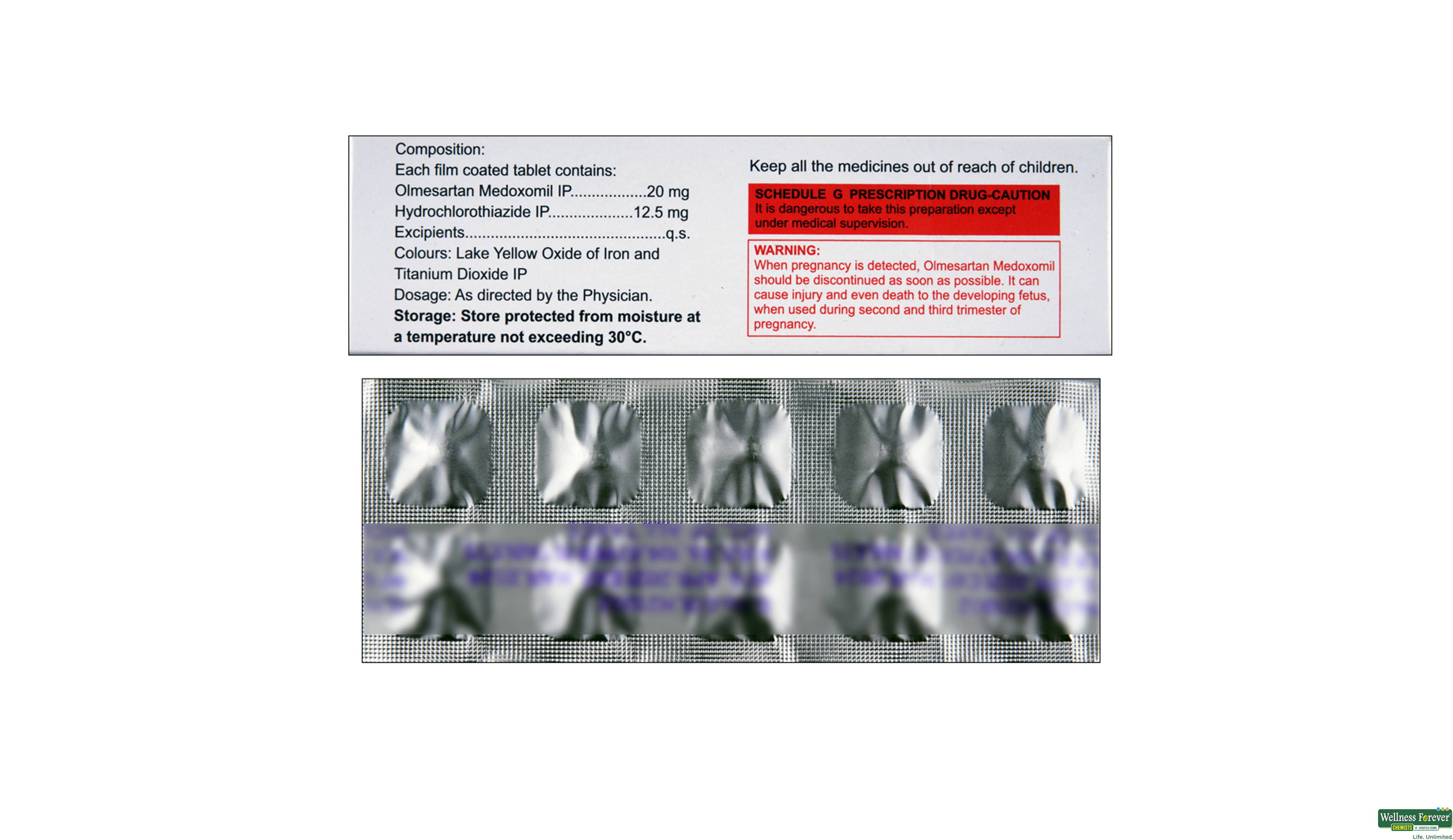 OLMIN-H 20MG 10TAB- 2, 10TAB, null