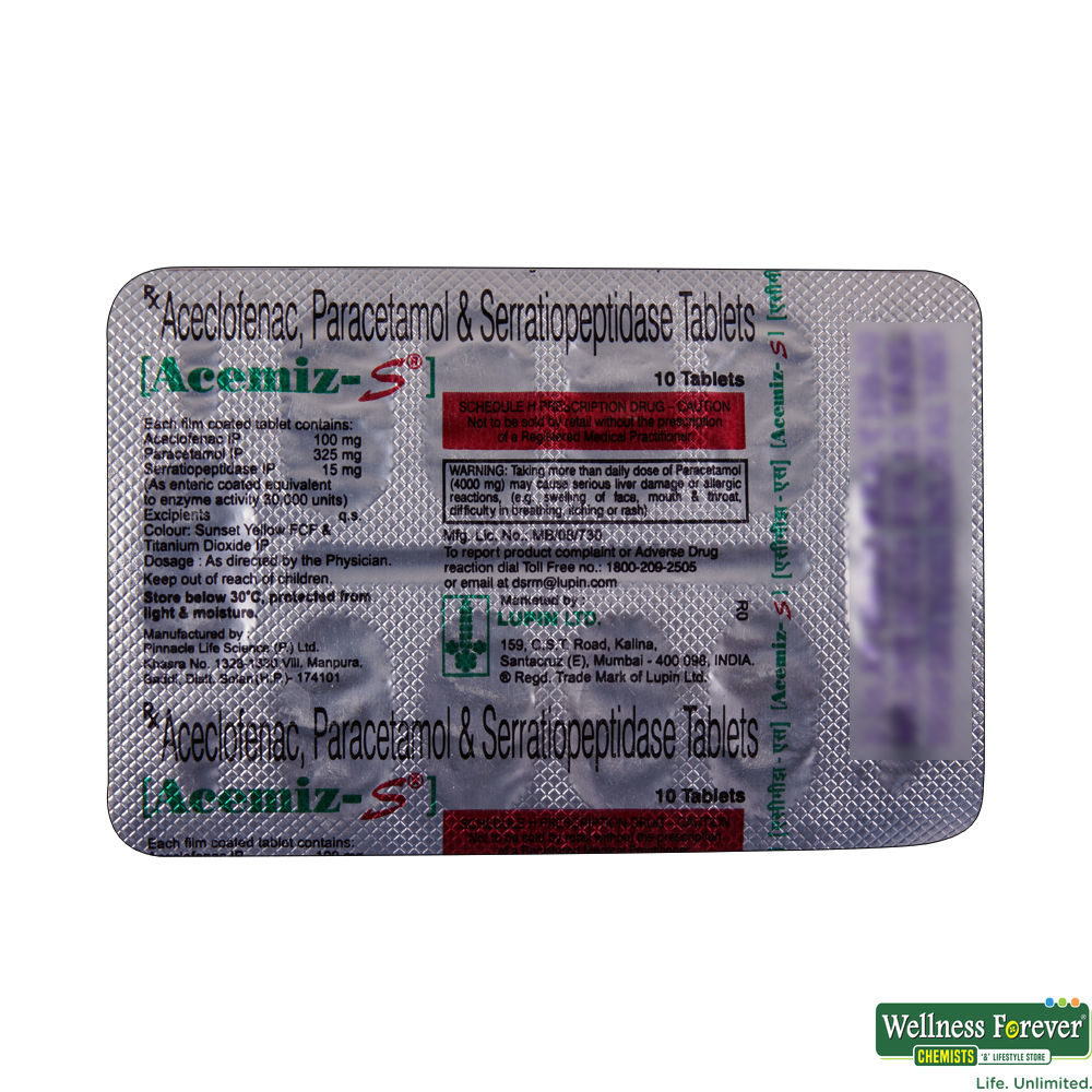 Buy Acemiz-S 10 Tablets Online at Best Prices