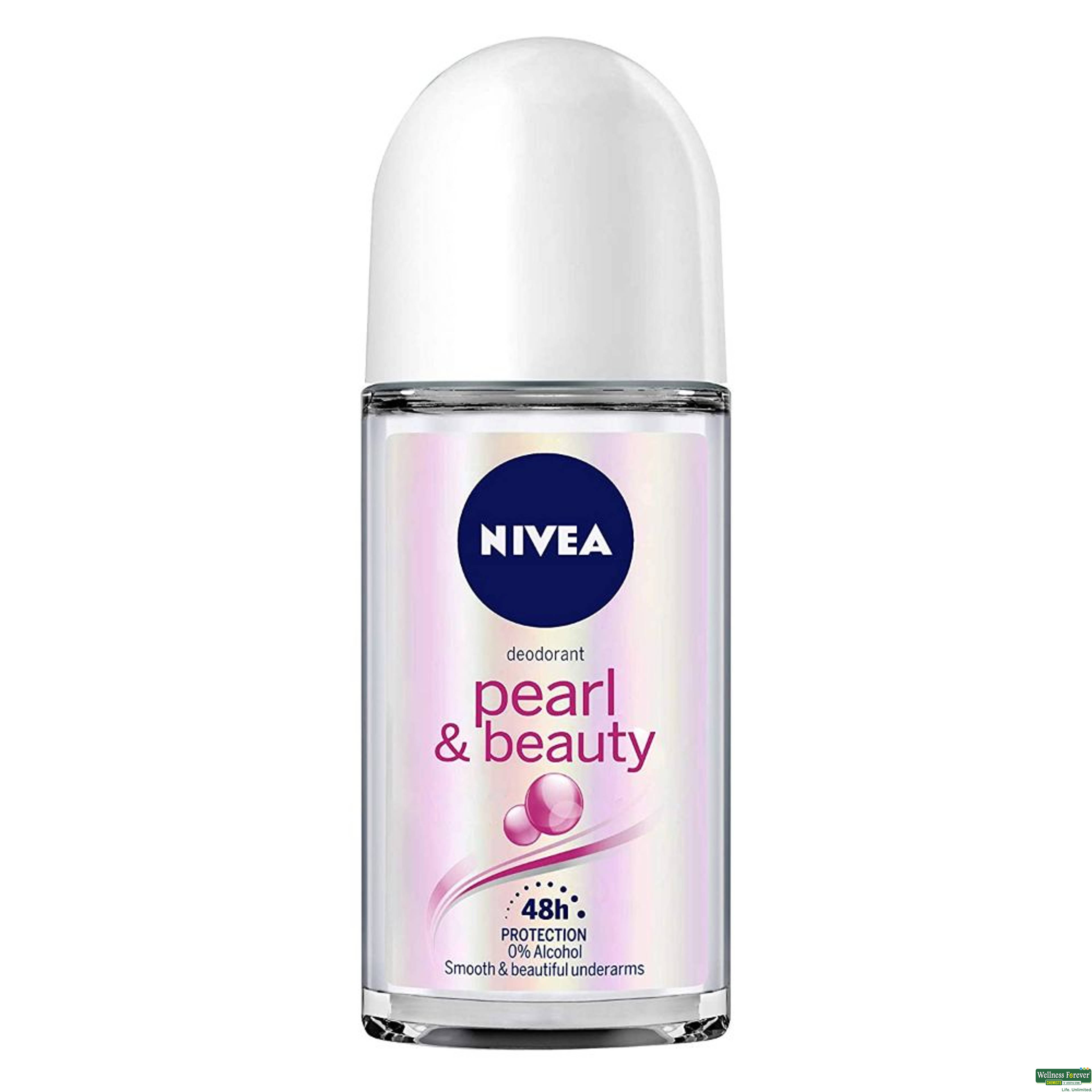 Nivea Roll-On For Women, Pearl And Beauty, 50 ml-image