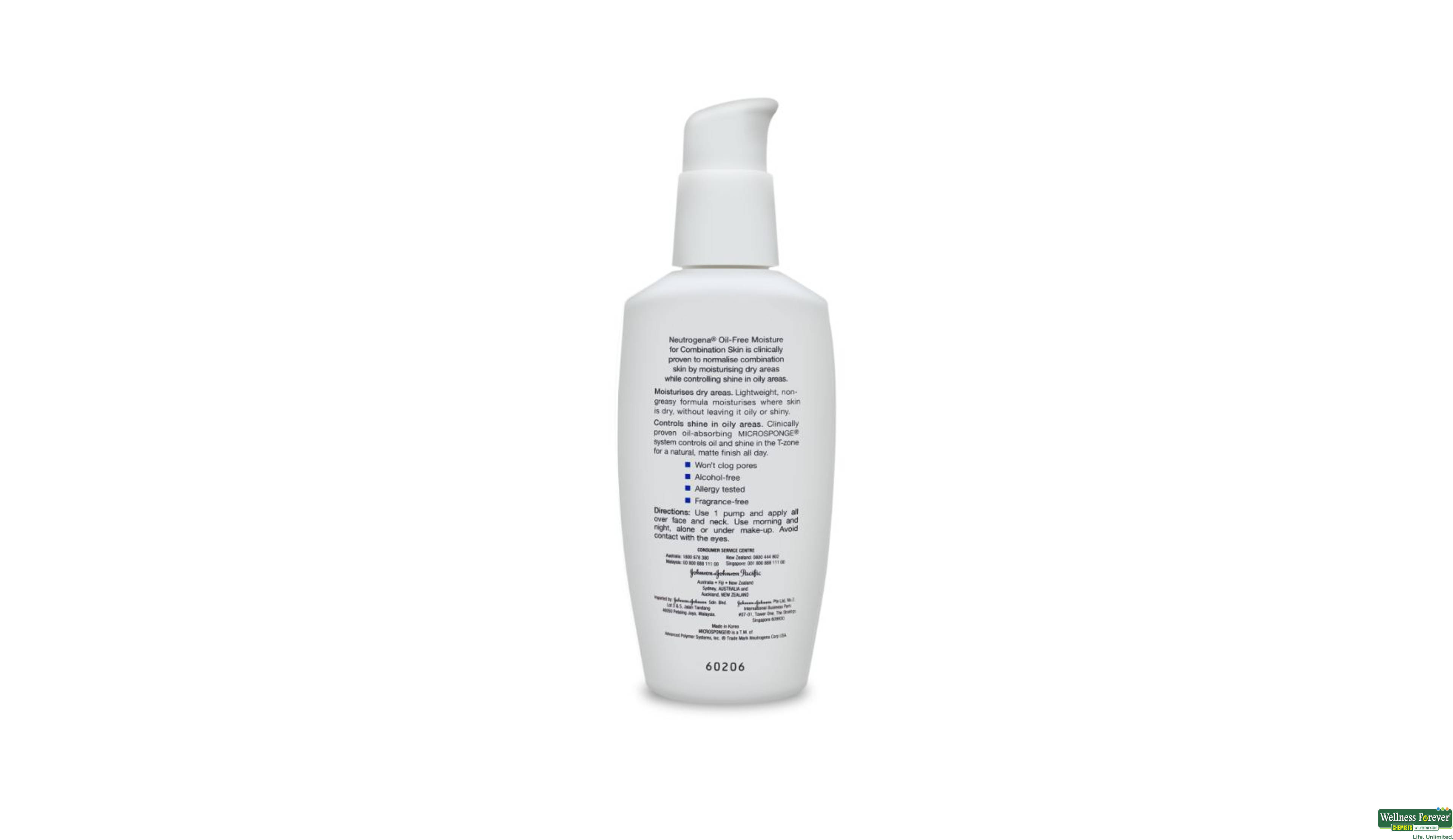 NEUT B/LTN MOIST OIL FREE SPF15 118ML- 2, 118ML, 