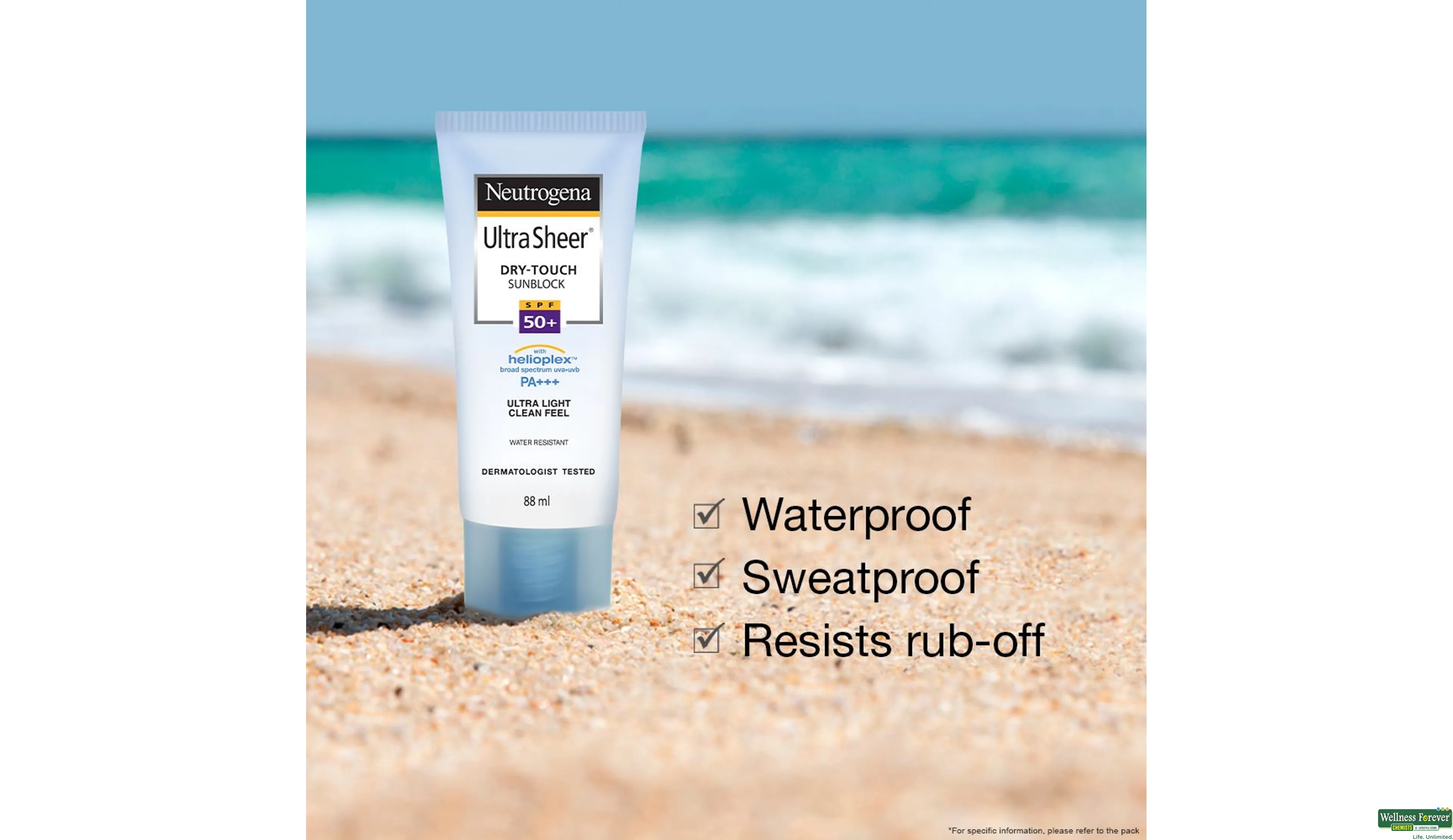 Buy Neutrogena Ultra Sheer Dry Touch Sunscreen SPF 50, 88 ml Online at Best  Prices