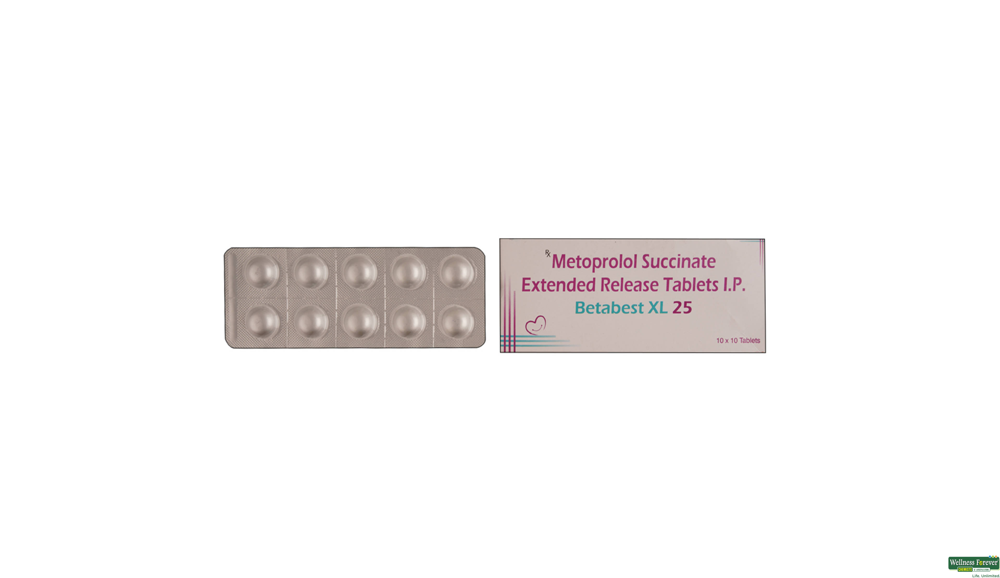 BETABEST-XL 25MG 10TAB- 1, 10TAB, 