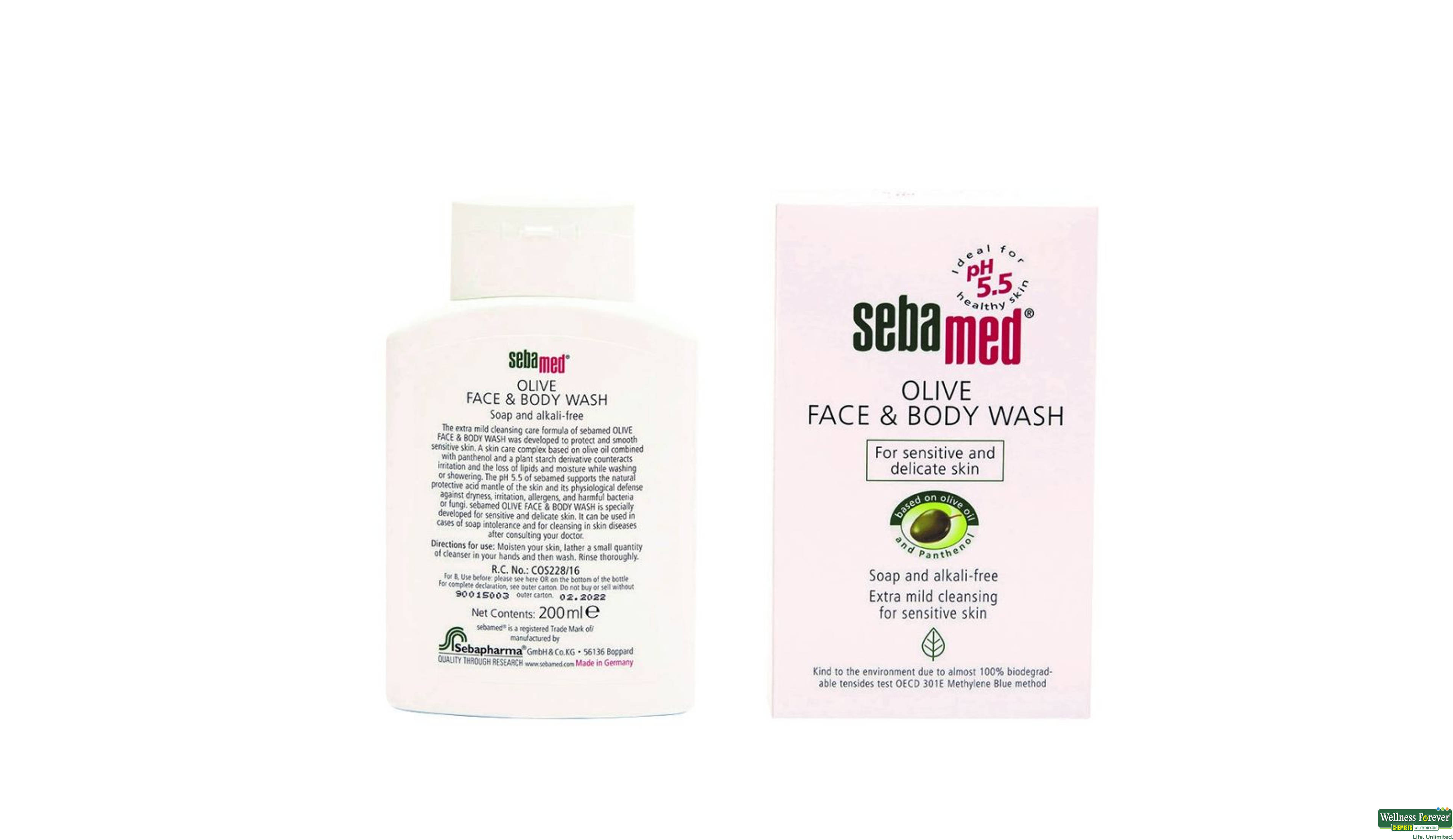 SEBAMED F/B WASH OLIVE 200ML- 5, 200ML, null