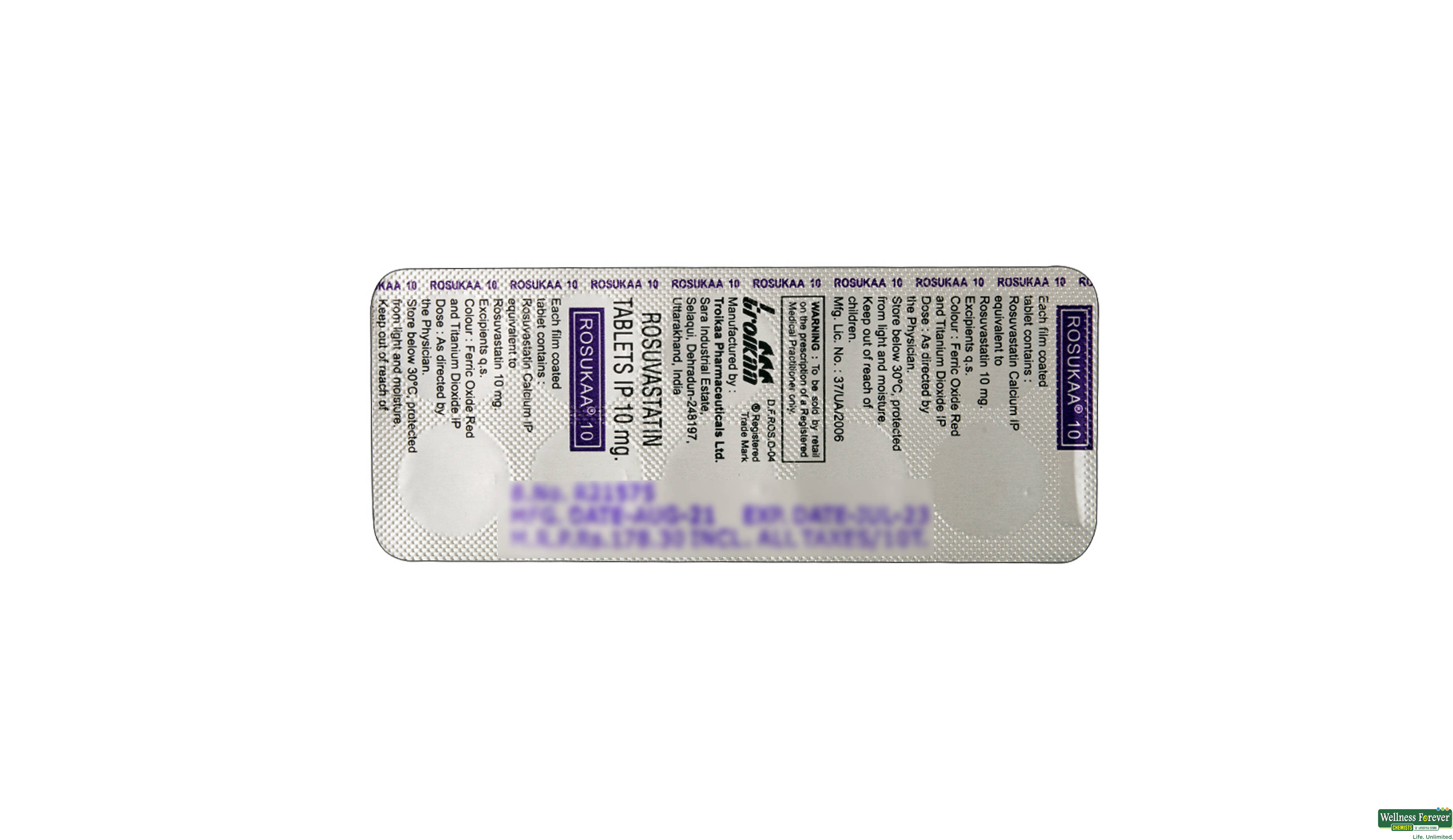 ROSUKAA 10MG 10TAB- 2, 10TAB, 